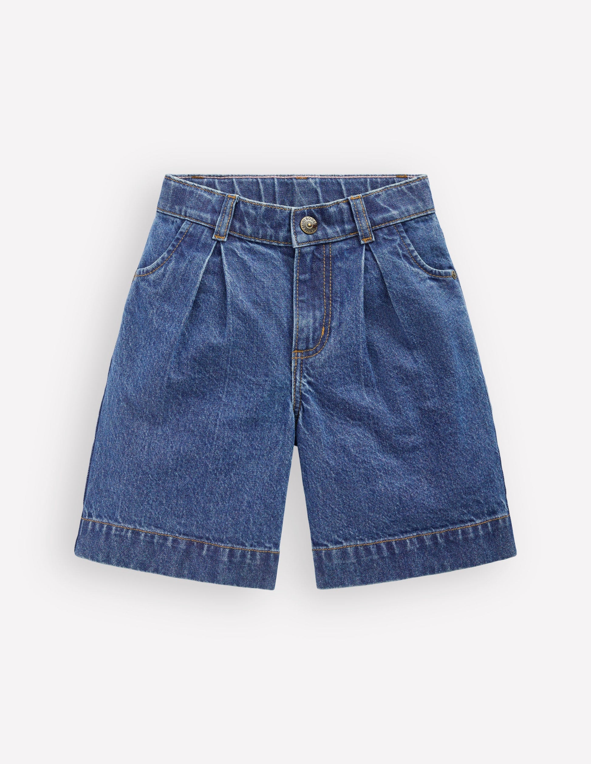 Lange Jeans-Shorts-Mittlere Mischung Denim-3