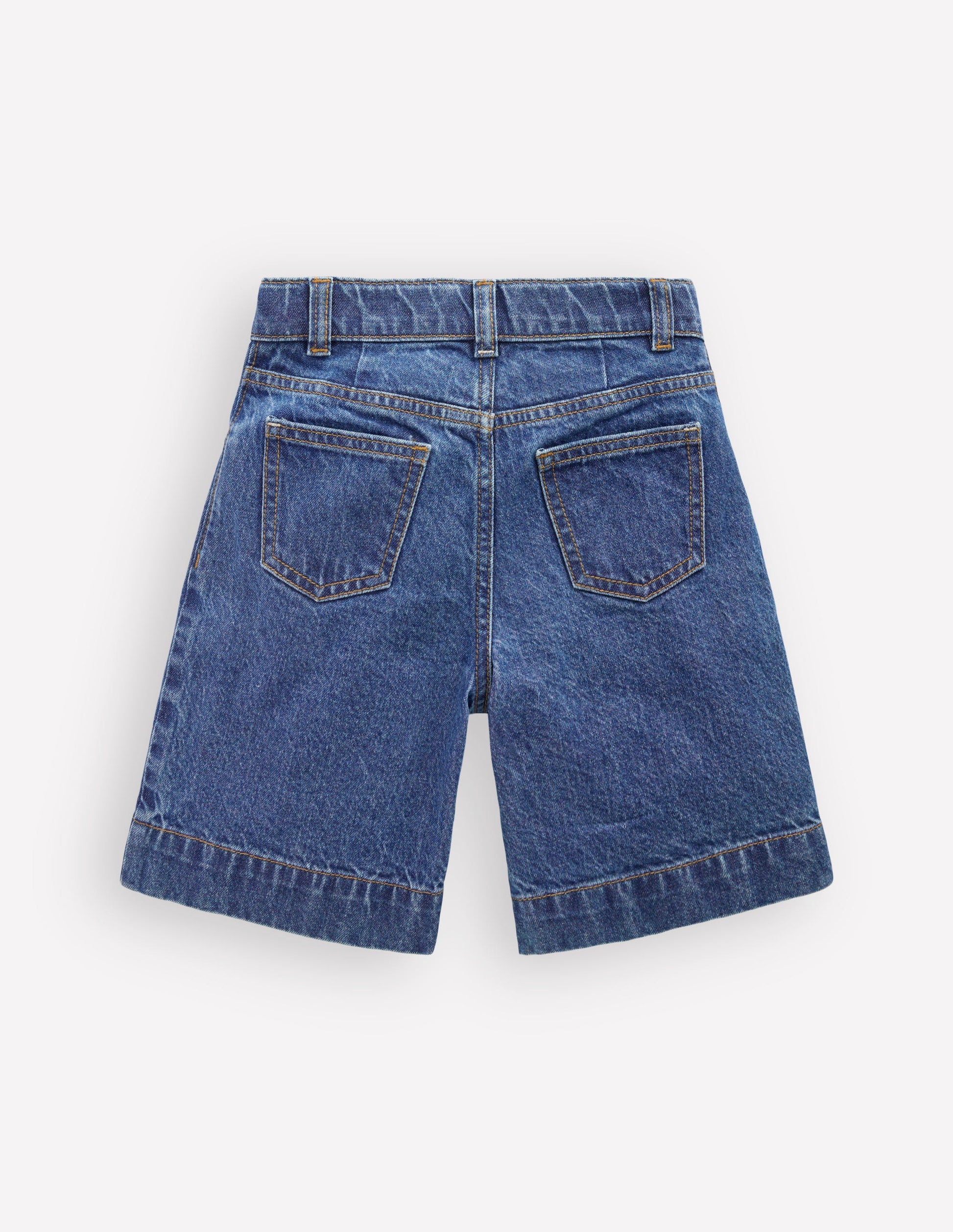 Lange Jeans-Shorts-Mittlere Mischung Denim-4