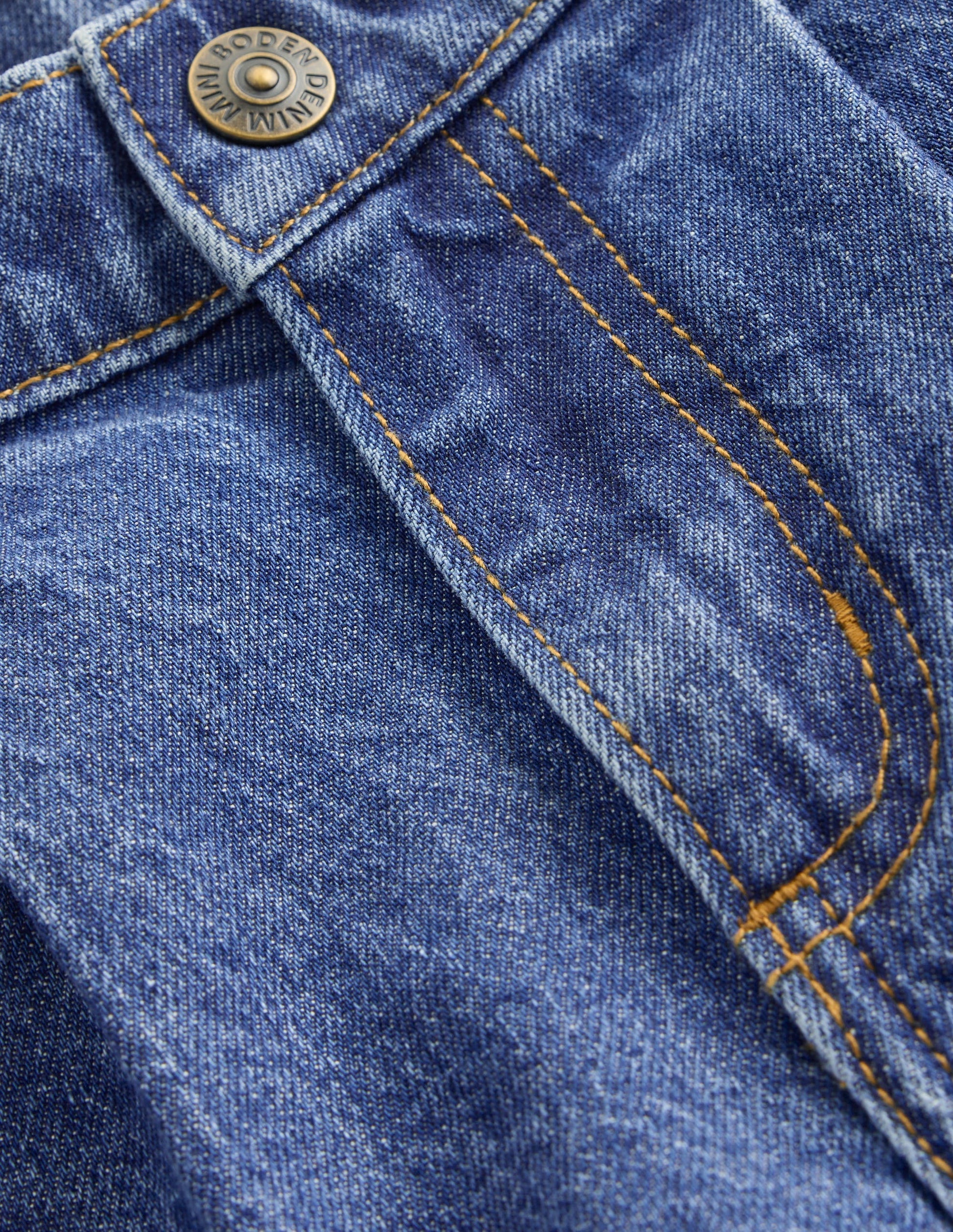 Lange Jeans-Shorts-Mittlere Mischung Denim-5