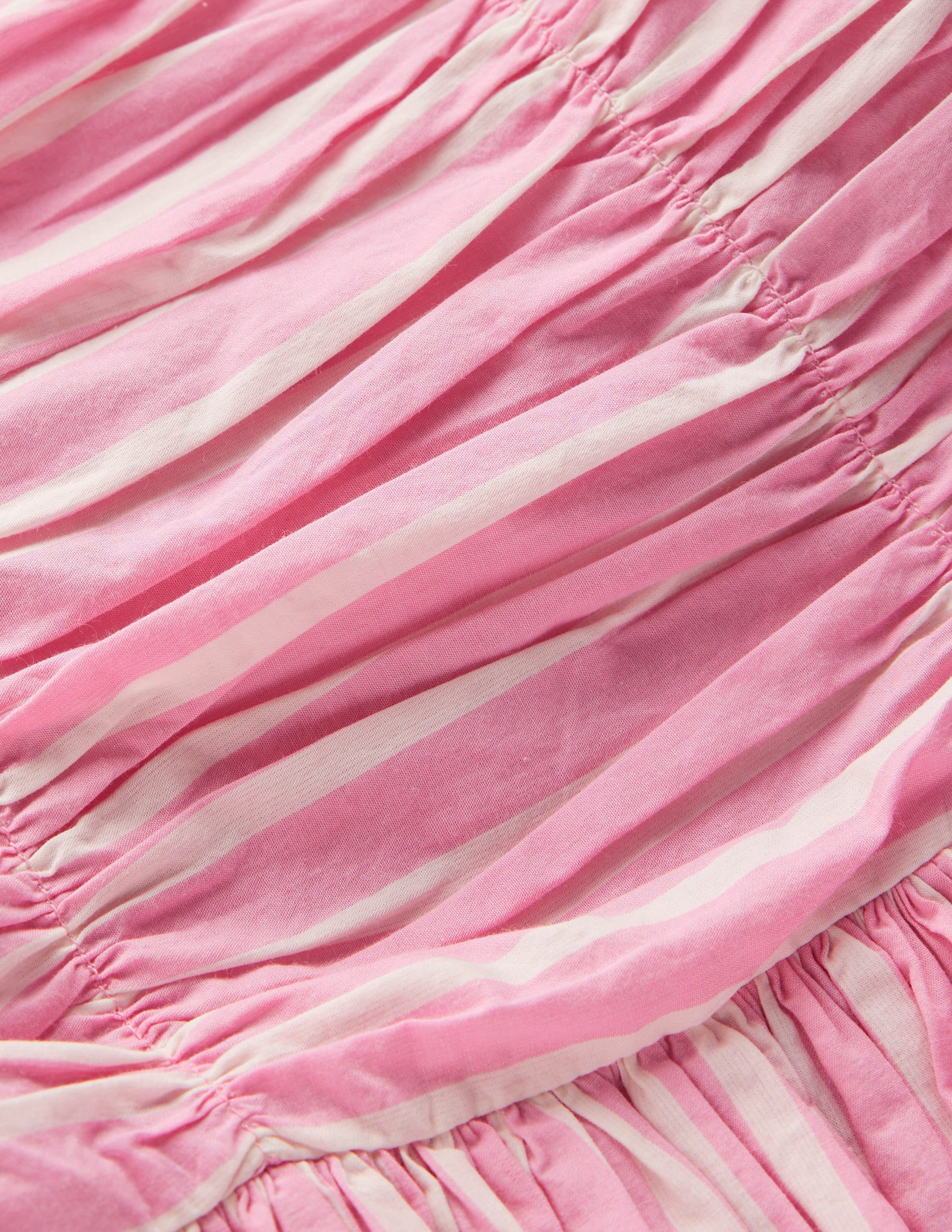 Ruched Bodice Bubble Dress-Formica Pink Stripe-4