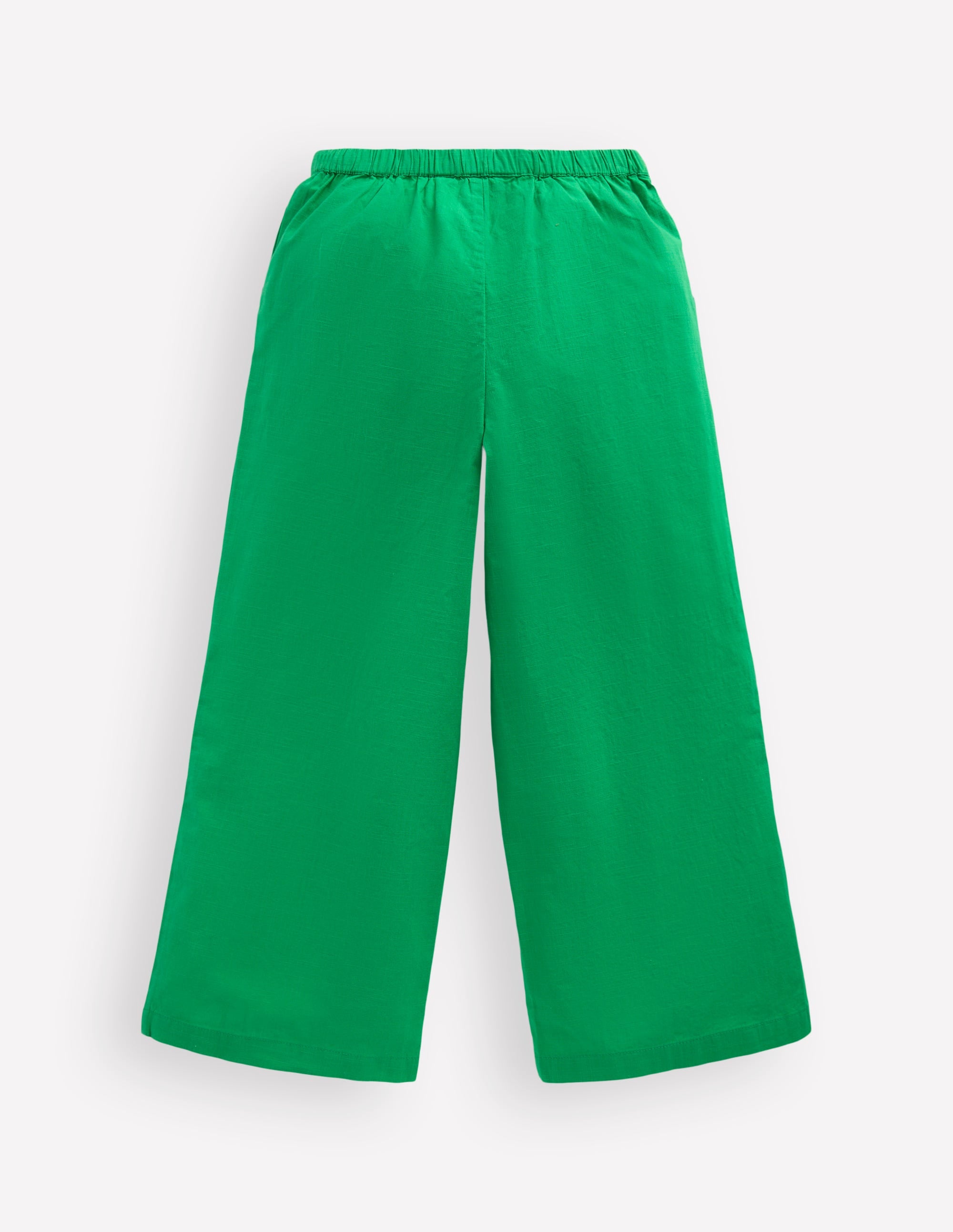 Appliqué Pull-on Trousers-Green Flamingos - Image 2
