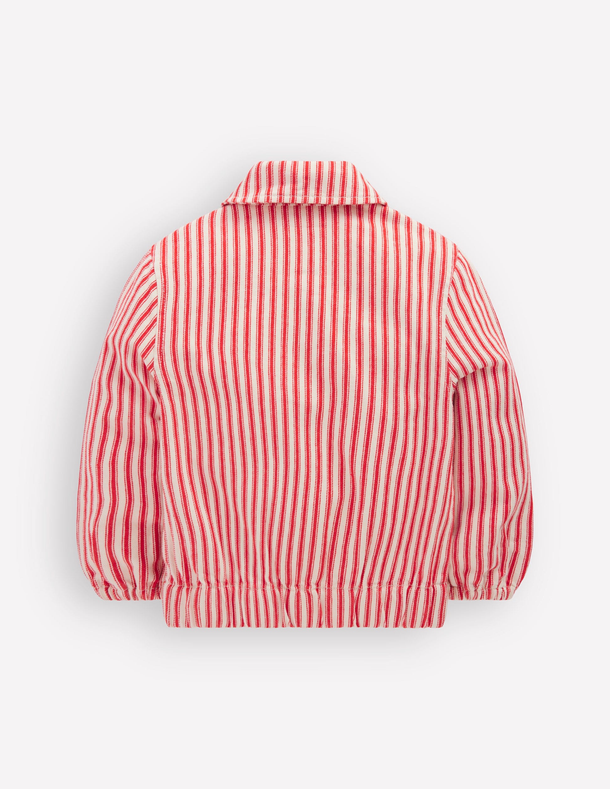 Twill bomber jacket-Poppy Red Tram Stripe-3