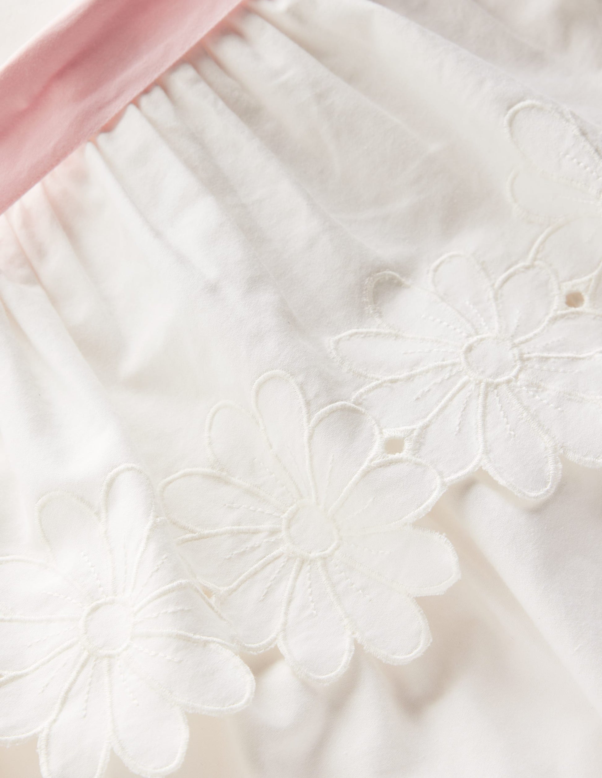 Flower Hem Occasion Dress-Soft Ivory-5