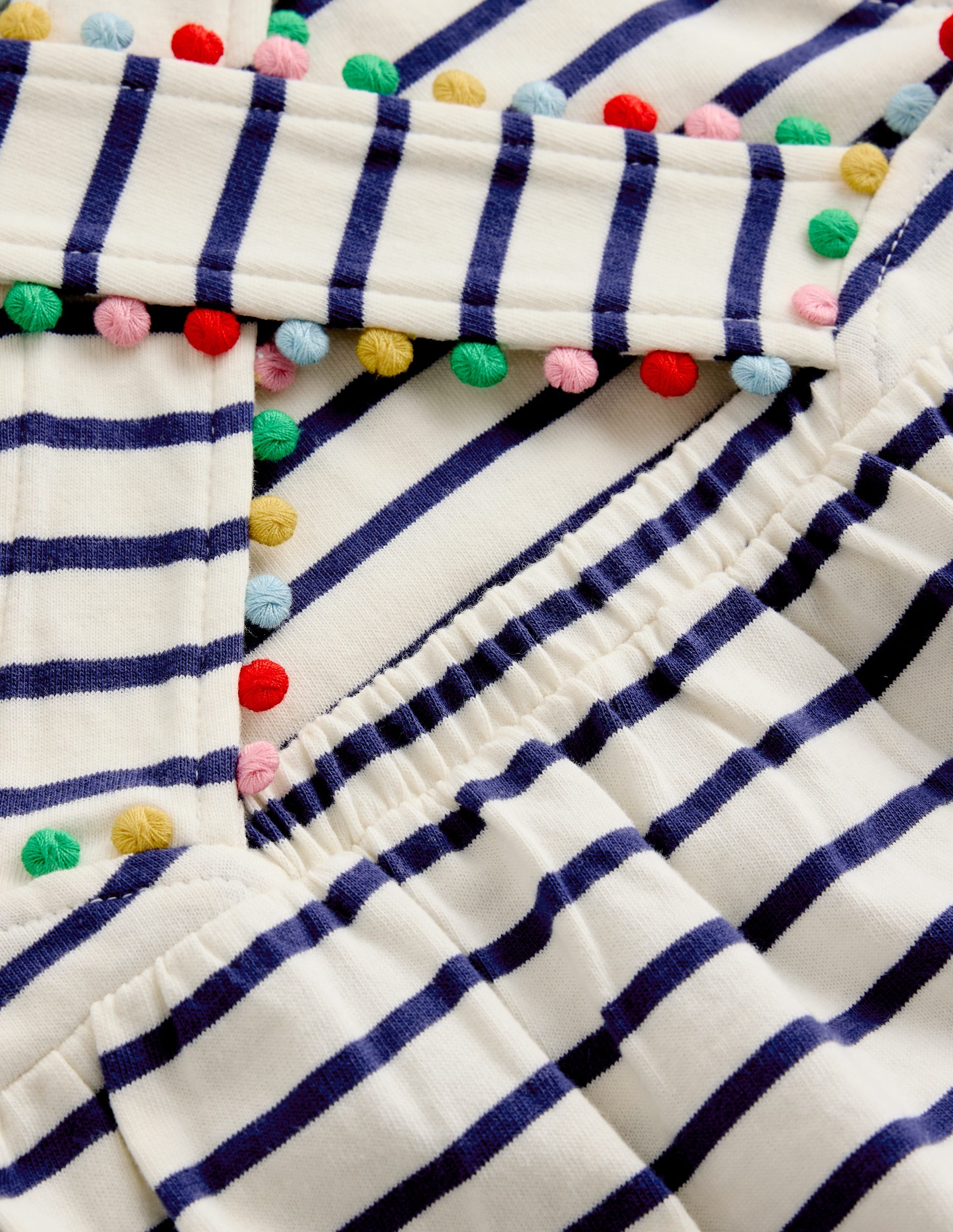Jersey-Kleid mit gekreuzten Rückenträgern-Steuerbordblau Streifen - Image 3