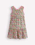 Jersey Cross-back Dress-Ditsy Floral