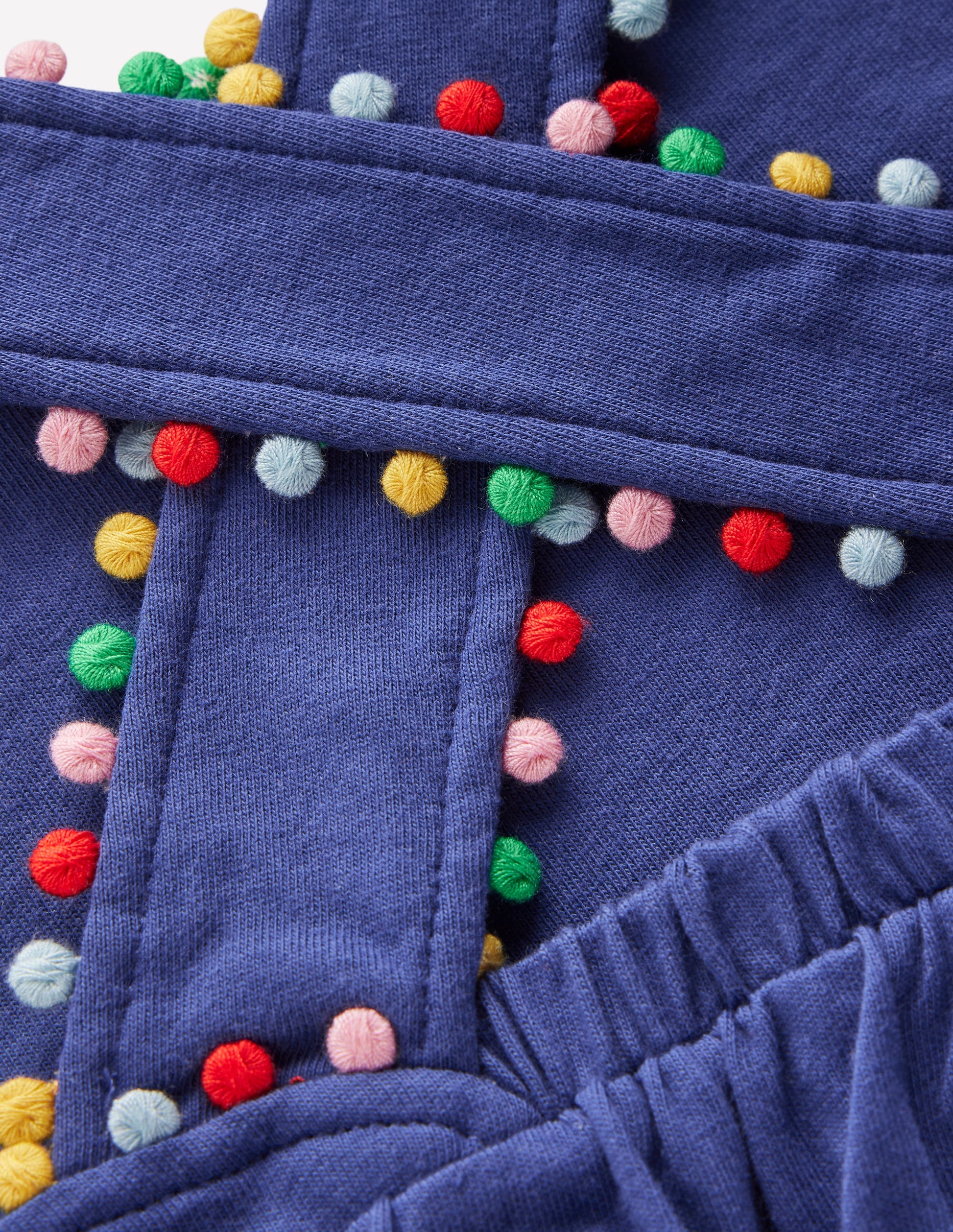 Jersey-Kleid mit gekreuzten Rückenträgern-Steuerbordblau-3