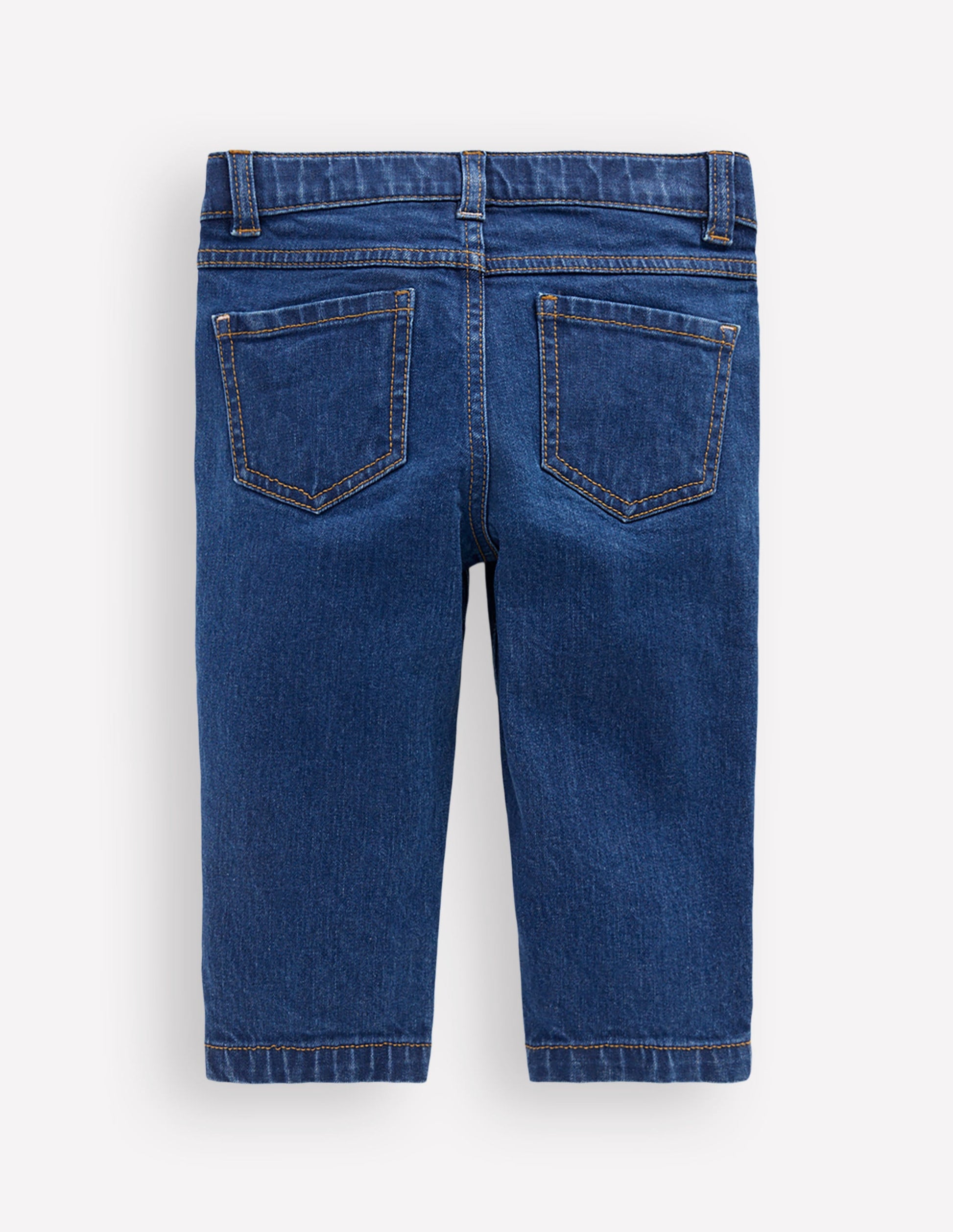 Caprihose-Denim Mittlere Waschung-2