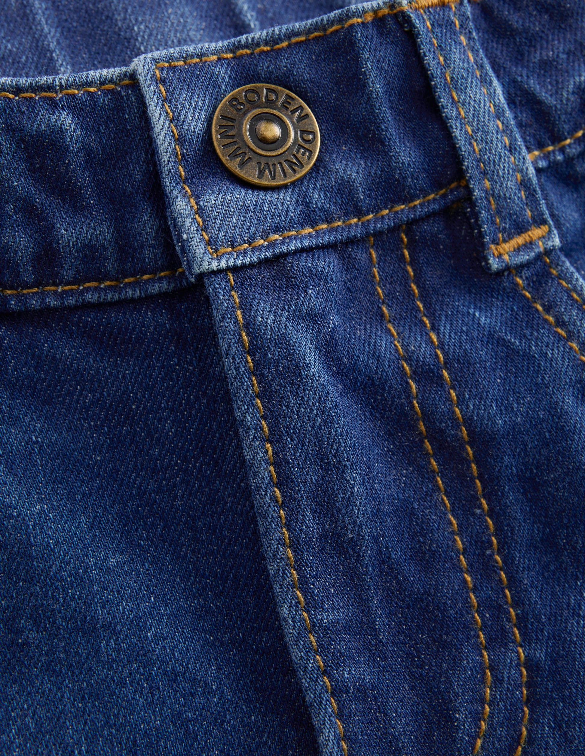 Caprihose-Denim Mittlere Waschung-3