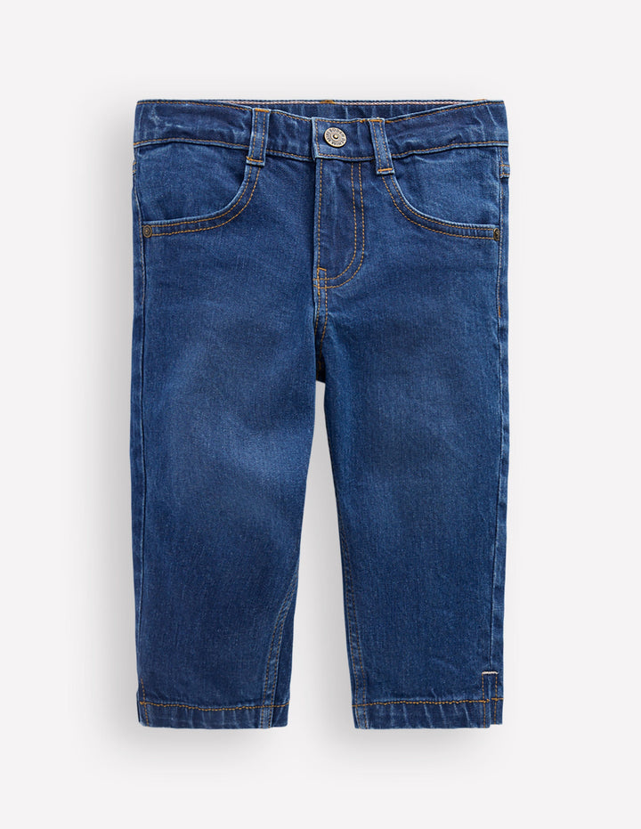 Caprihose-Denim Mittlere Waschung