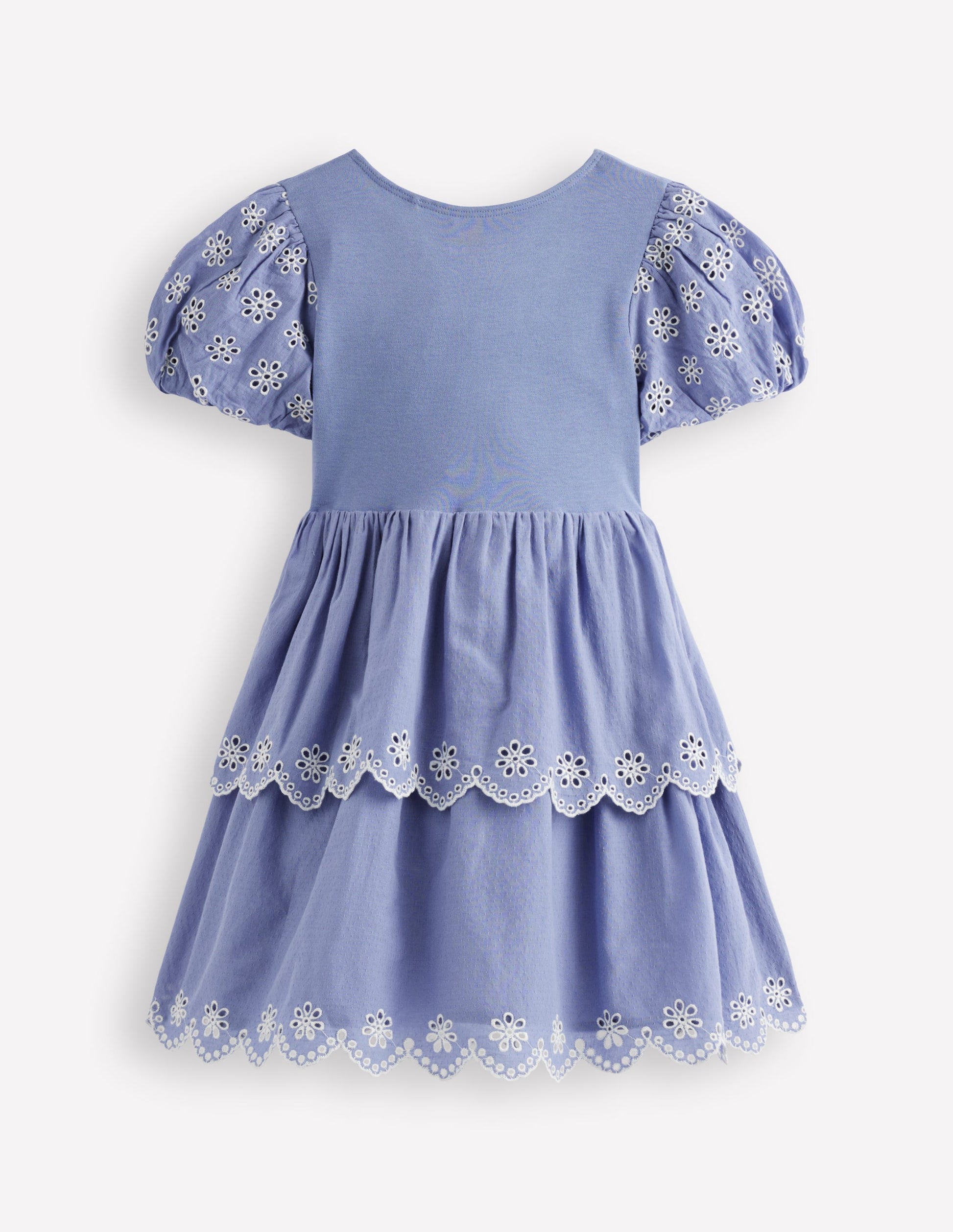 Rara Jerseykleid mit Lochstickerei-Dämmerungsblau-4