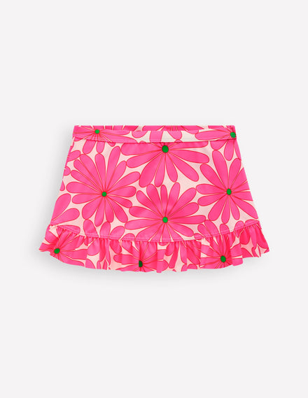 Jupe de bain-Pâquerette rose festival