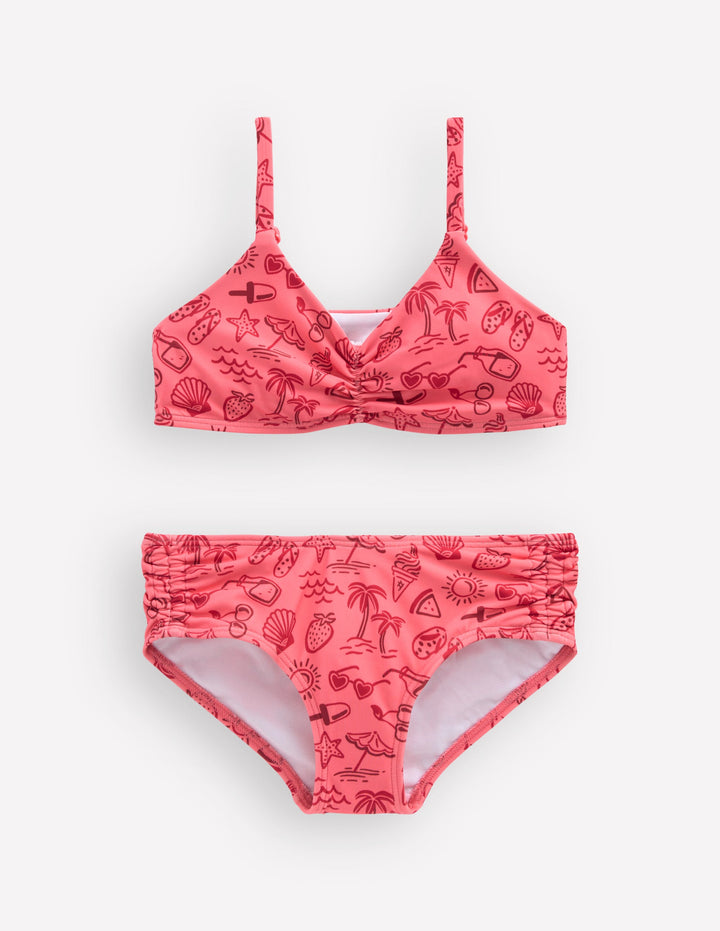 Geraffter Bikini-Rosa Ferien
