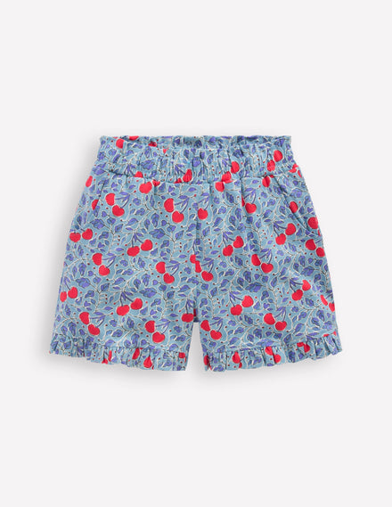 Joli short en jersey-Motif Cherry Vine bleu nuage