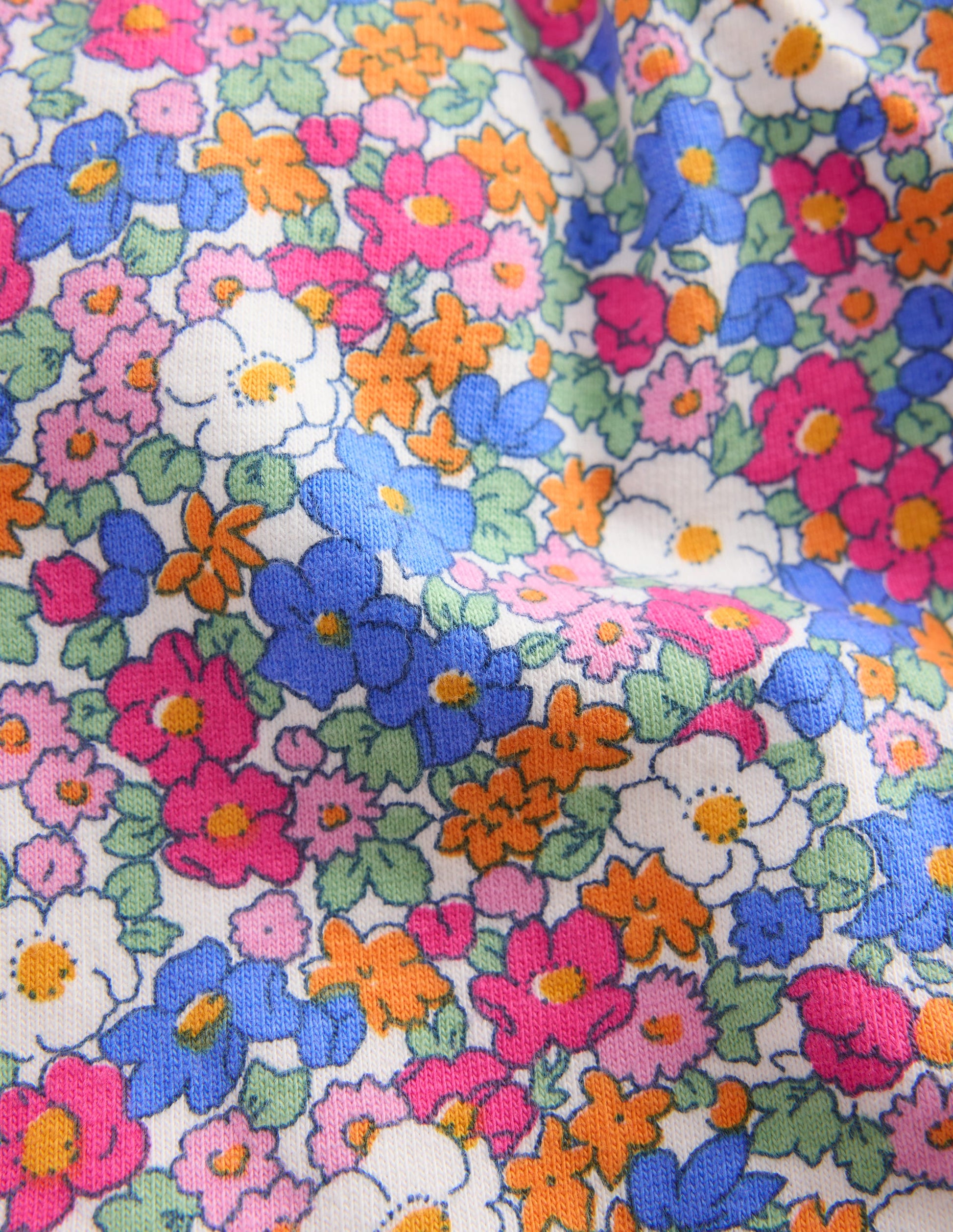 Hübsche Jersey-Shorts-Festival Rosa Maritim Floral-3