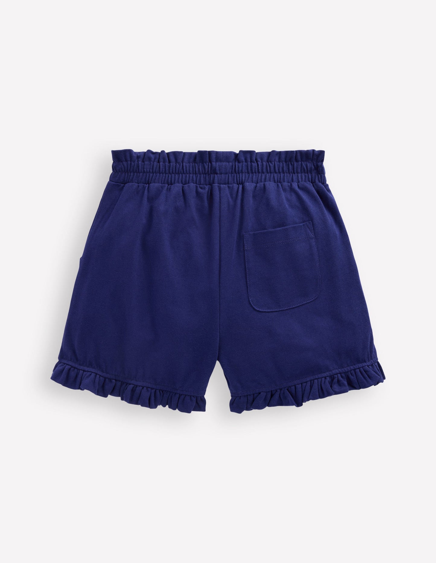 Joli short en jersey-Bleu marine