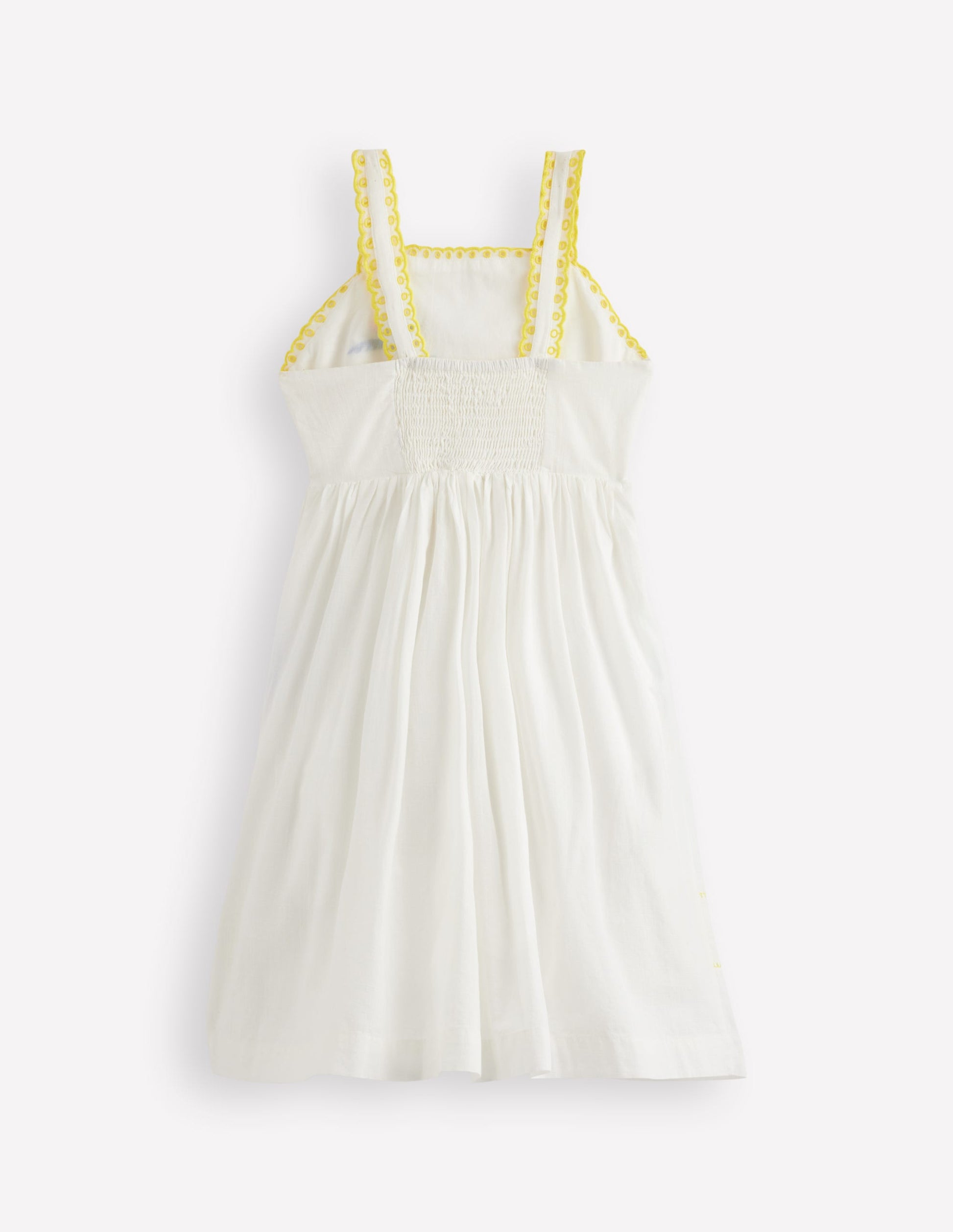 Sommerkleid mit Logo-Sanftes Naturweiß Szene im Freien-3