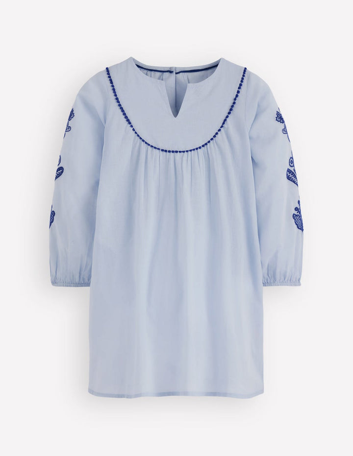 Strand-Kaftan-Nebelblau