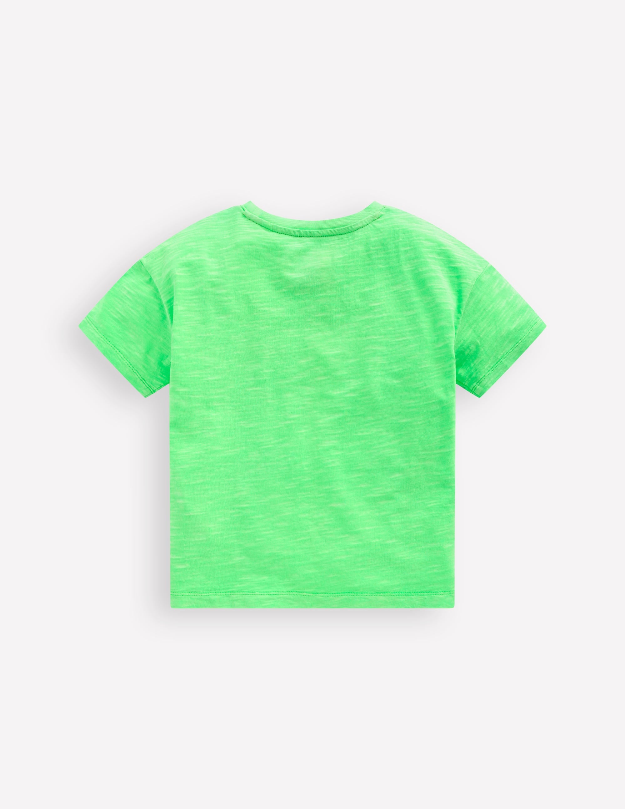 Lockeres T-Shirt in Neonfarben-Neongrün - Image 2