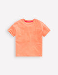 T-shirt décontracté fluo-Orange fluo
