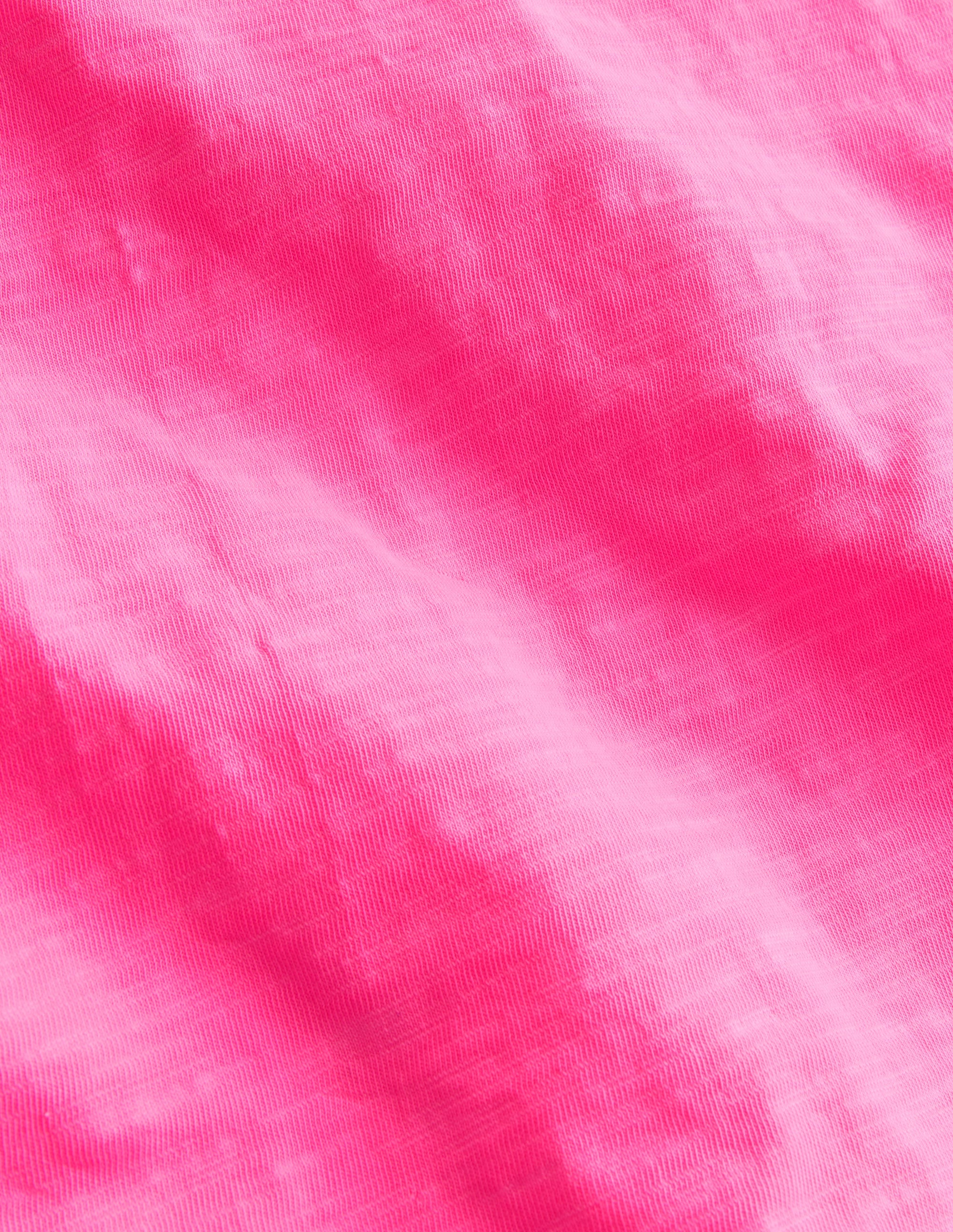 Lockeres T-Shirt in Neonfarben-Neonpink - Image 3