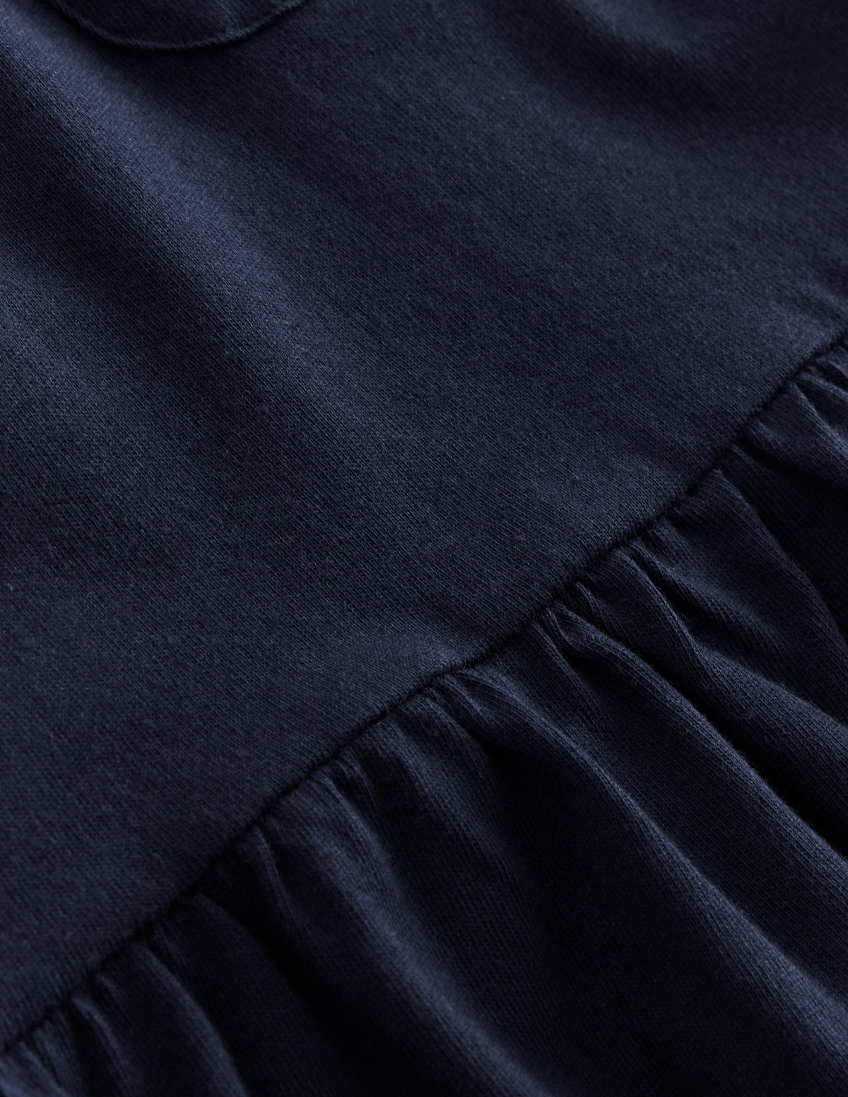 Kurzärmliges Oberteil mit Schößchen-Blazer-Marineblau - Image 3