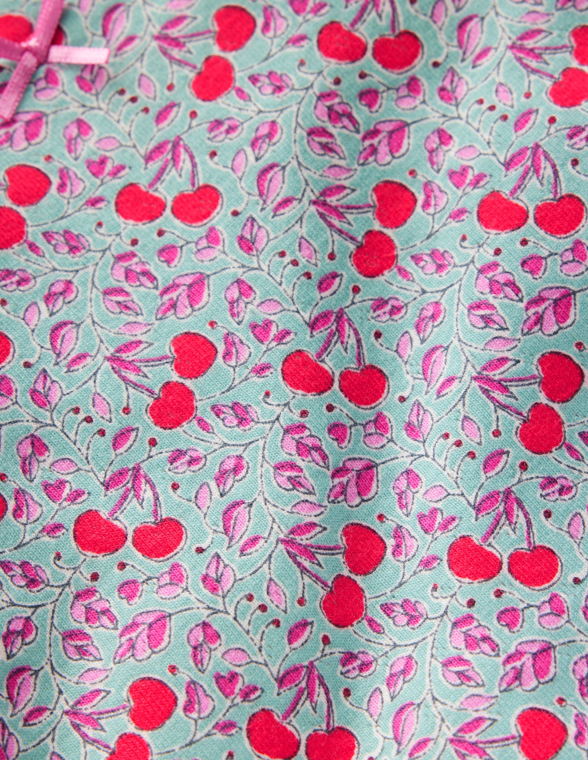 Eng anliegender Pointelle-Schlafanzug-Kirschgarten-3