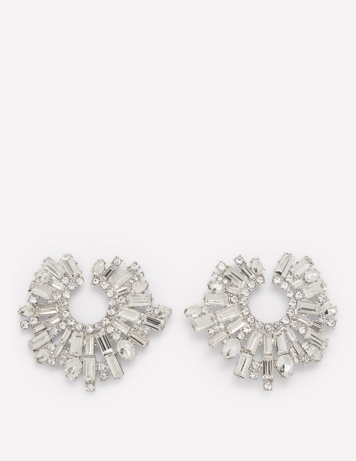 Jewel Garland Earrings-Clear-1