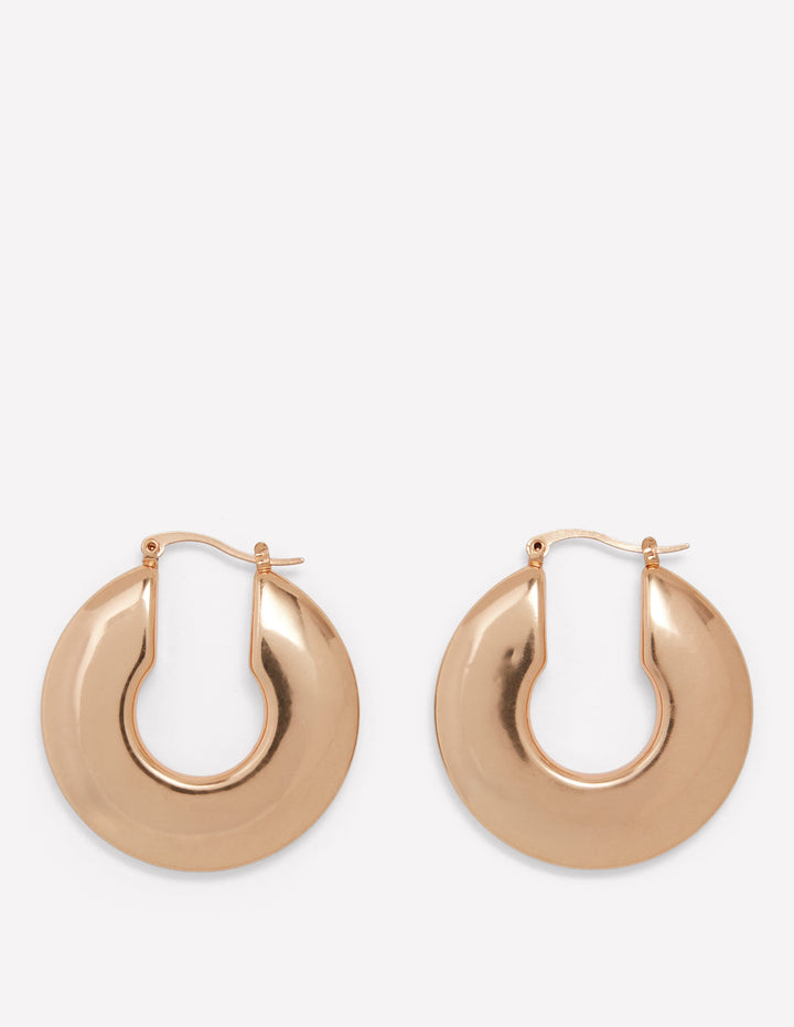 Große neue Creolen-Gold