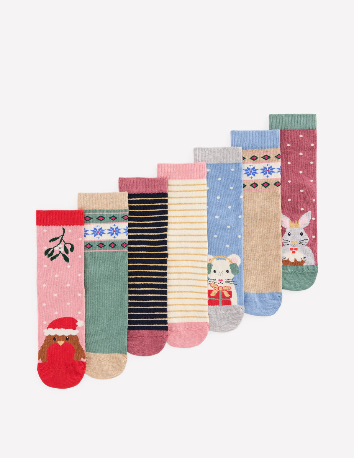 Socken im 7er-Pack-Festlich Tiere - Image 1