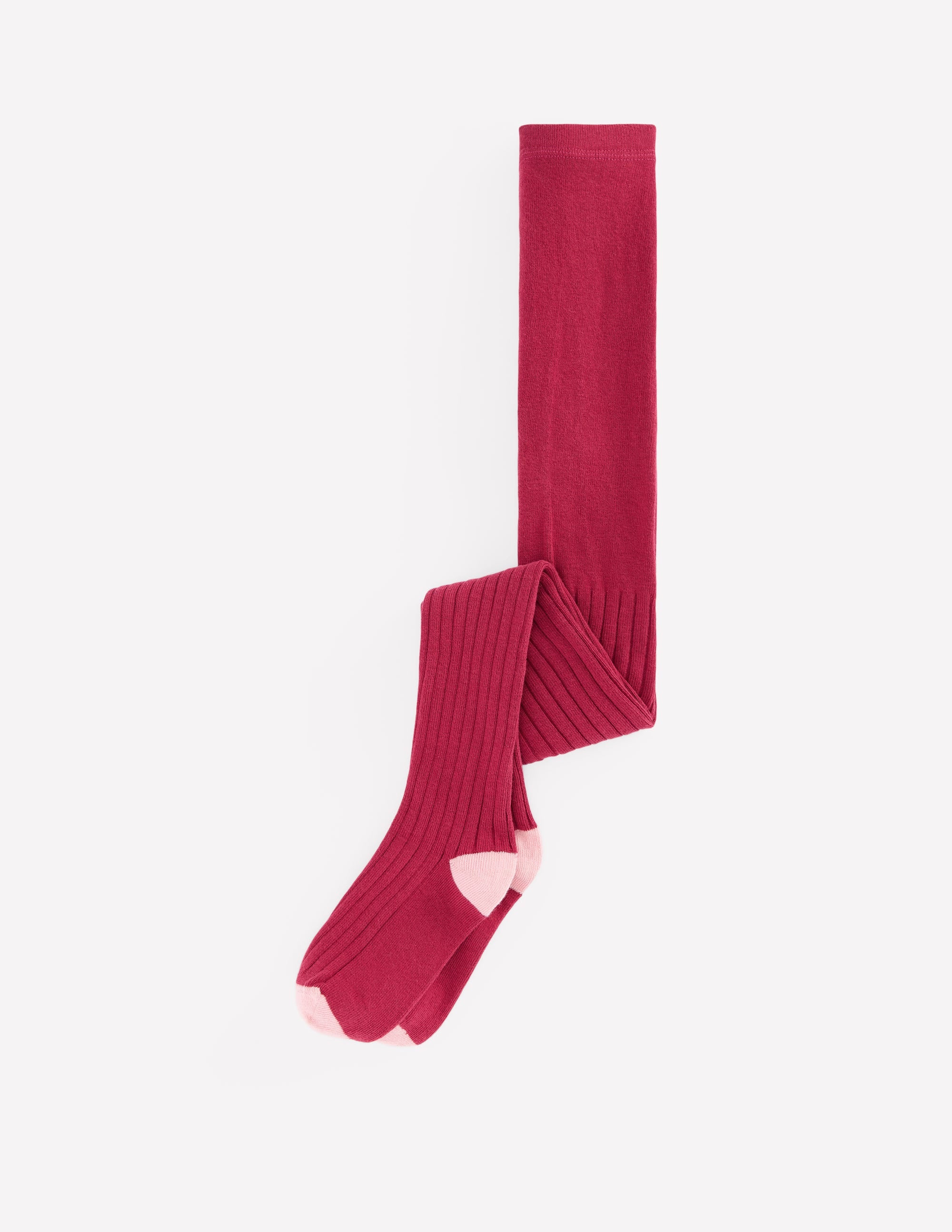Strumpfhose aus Rippstrick-Süßkirsche - Image 1