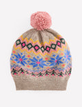 Béret motif jacquard-Gris agate