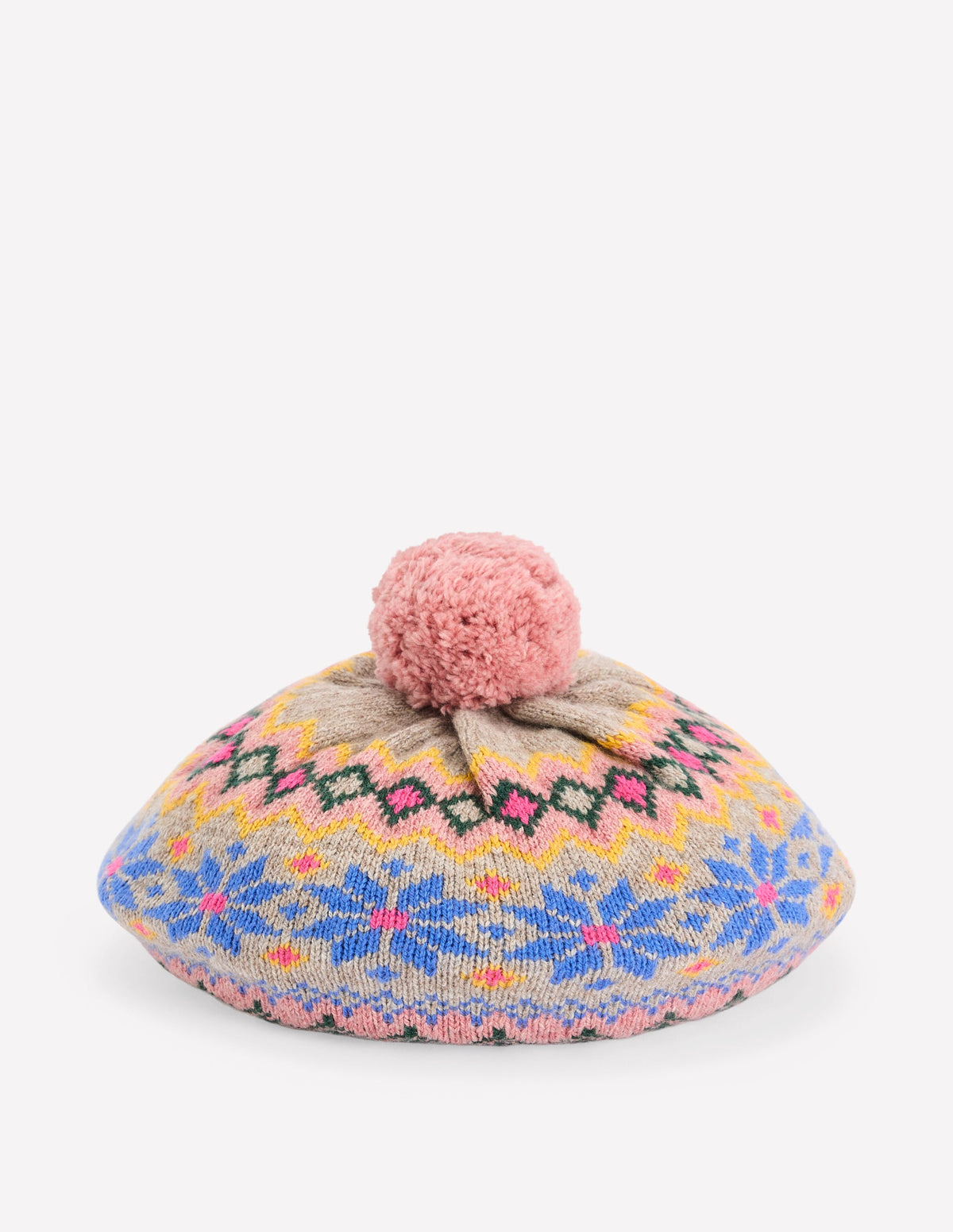 Béret motif jacquard-Gris agate - Image 3