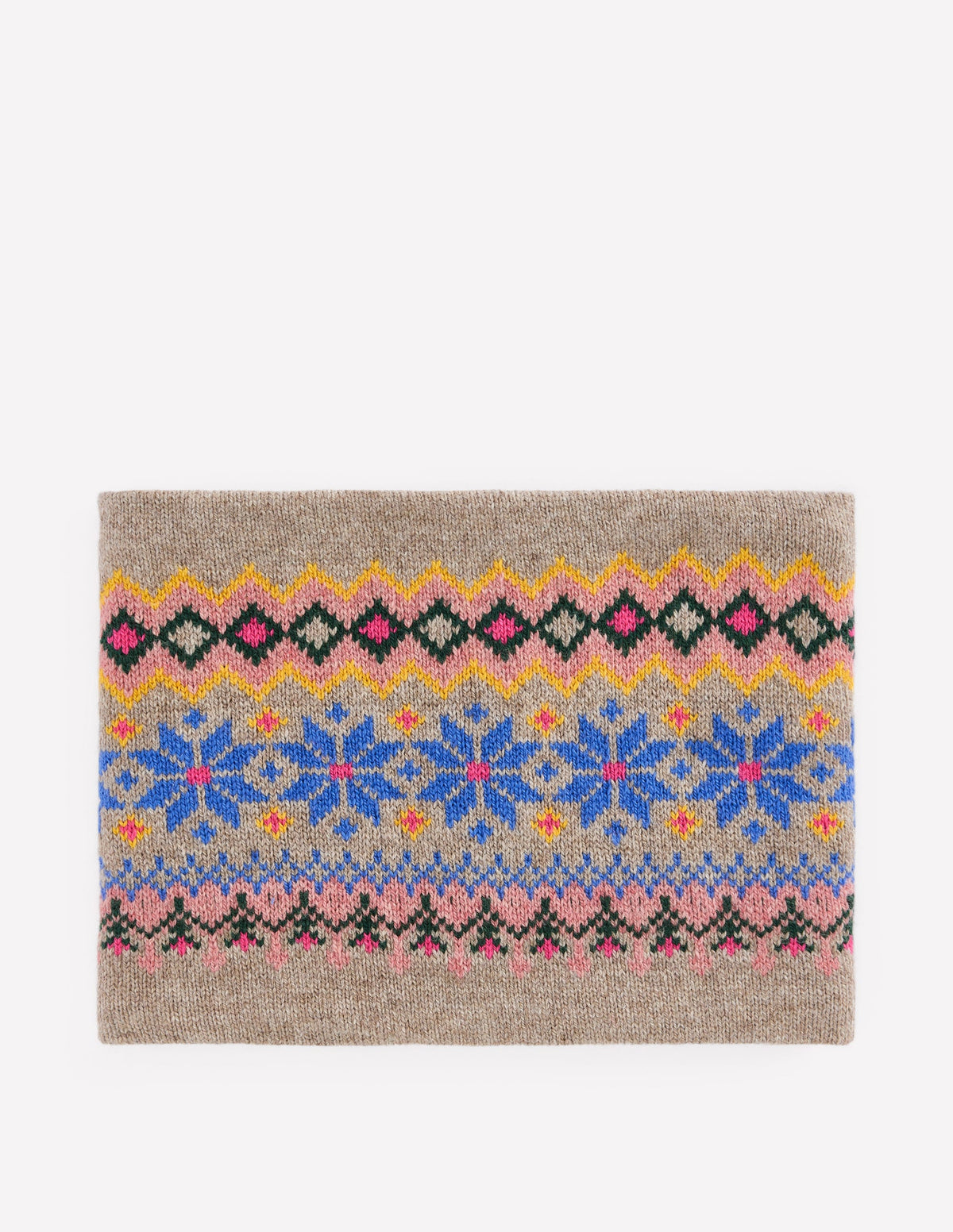 Snood motif jacquard-Gris agate-1