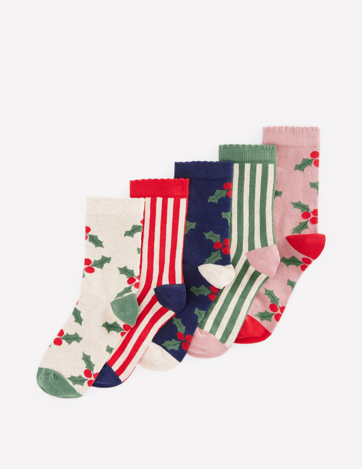5-Pack Socks-Holly-1