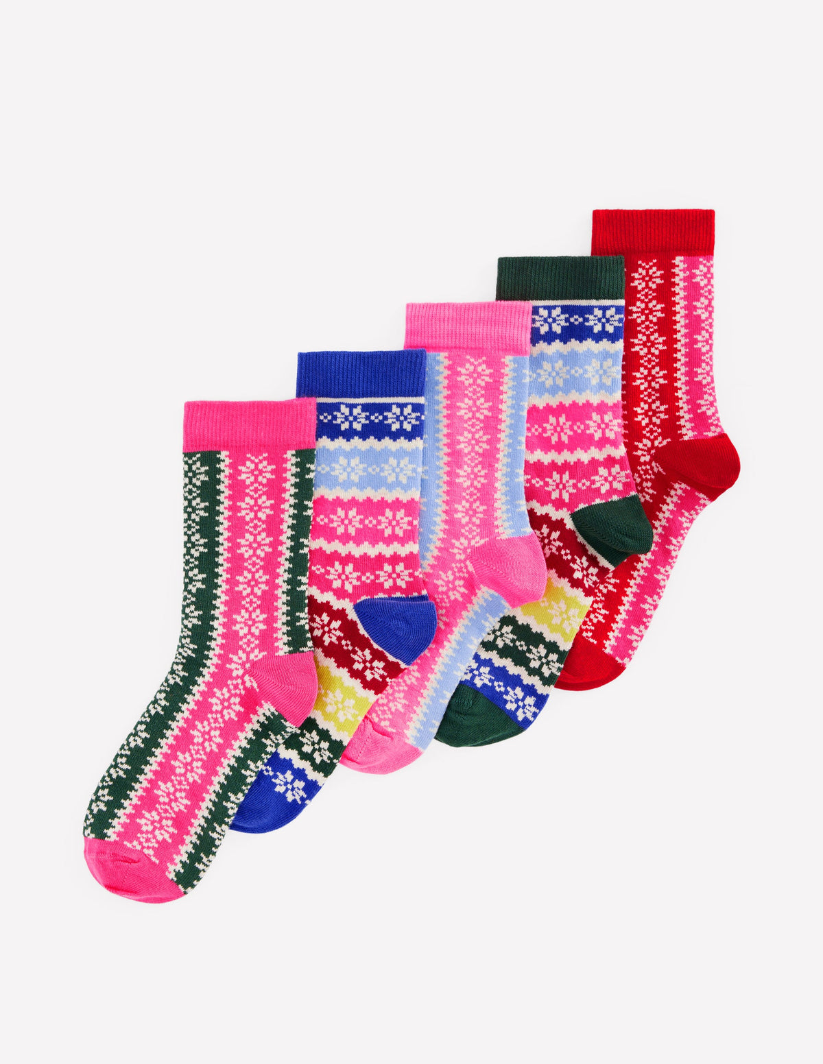 Socken im 5er-Pack-Fair-Isle-Muster - Image 1