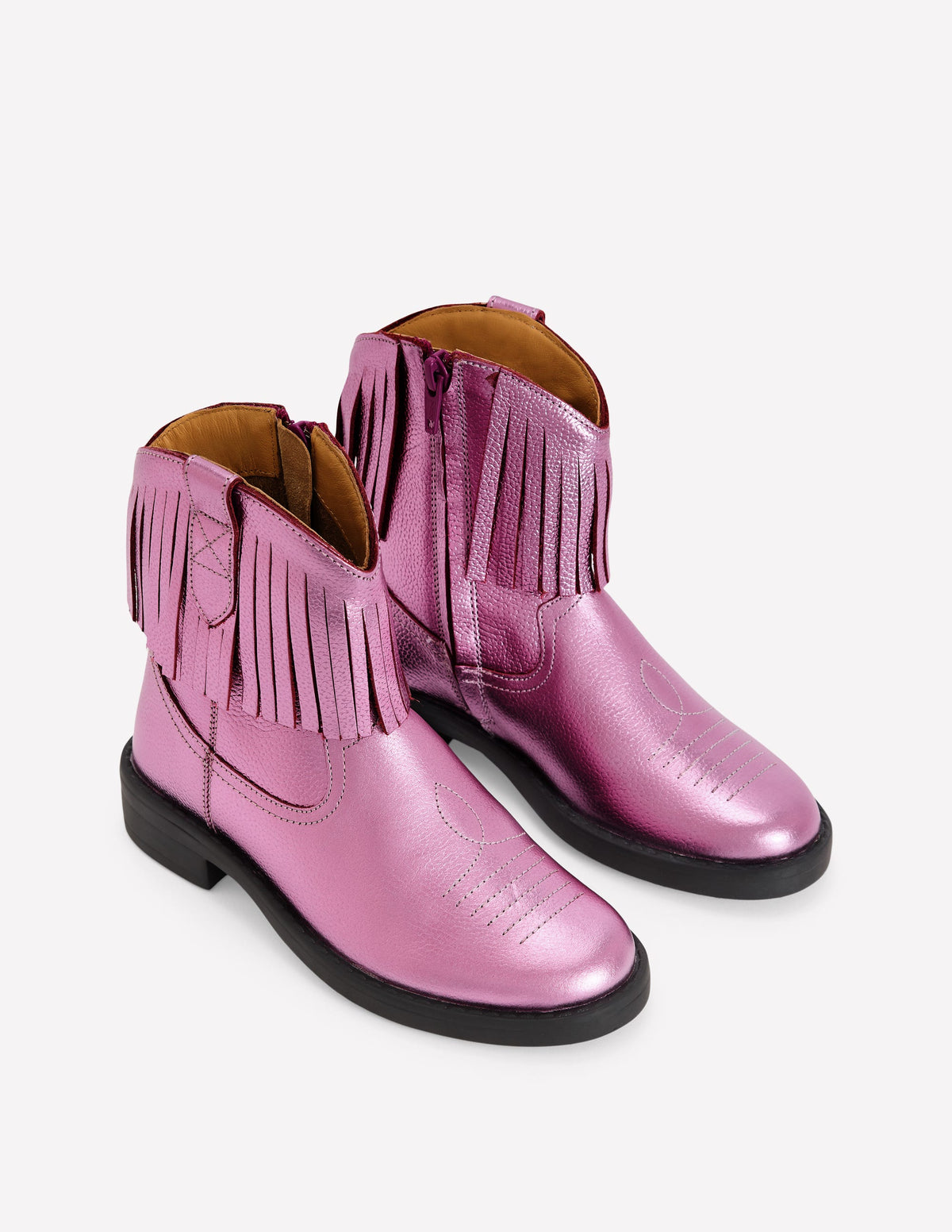 Westernstiefel-Rosa-Metallic-2
