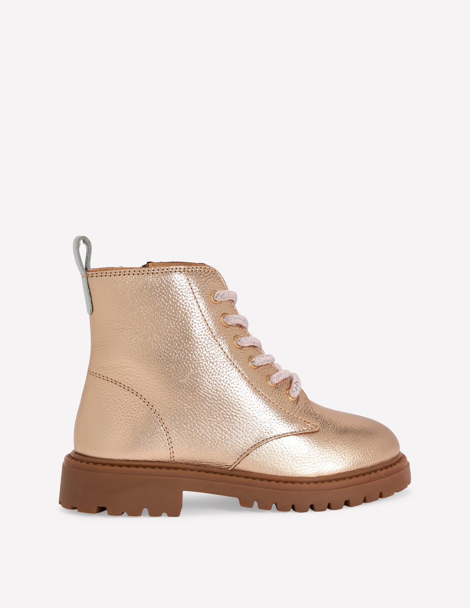 Schnürstiefel mit breiter Sohle-Gold - Image 1