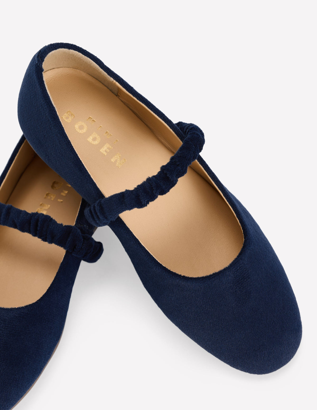 Mary Janes aus Samt-Schuluniform-Marineblau - Image 3