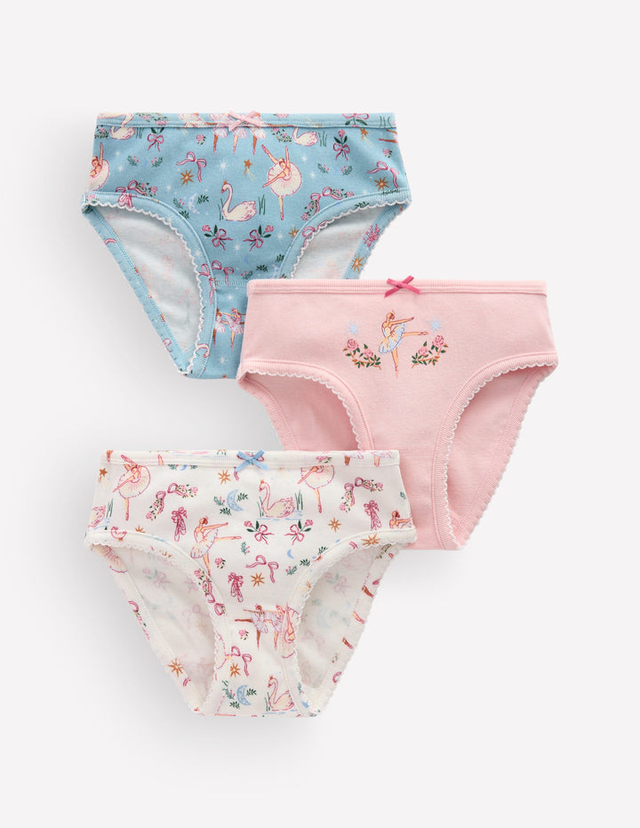 Unterhosen im 3er-Pack-Ballerinas