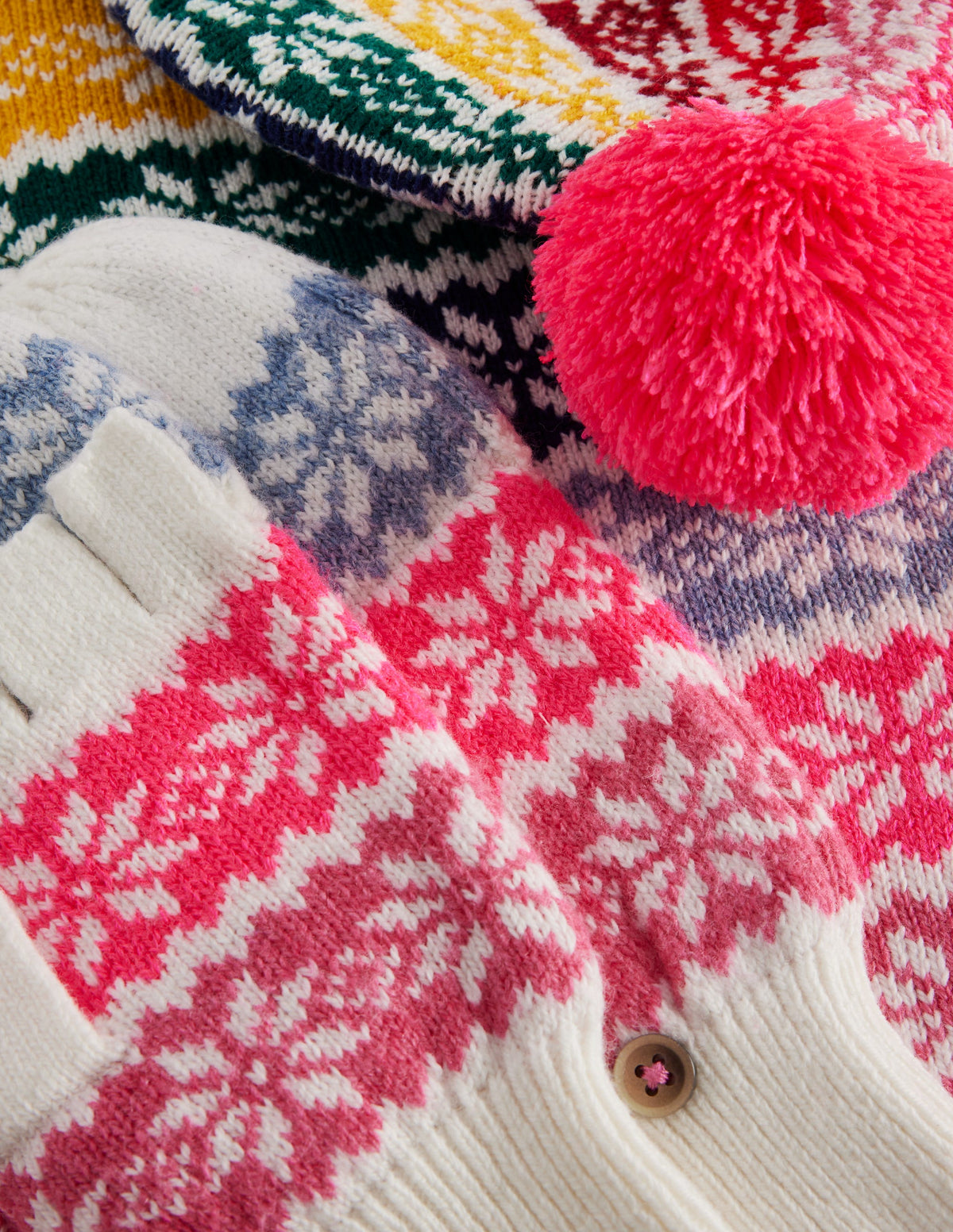 Fair-Isle-Strickset-Regenbogen Schneeflocke-2