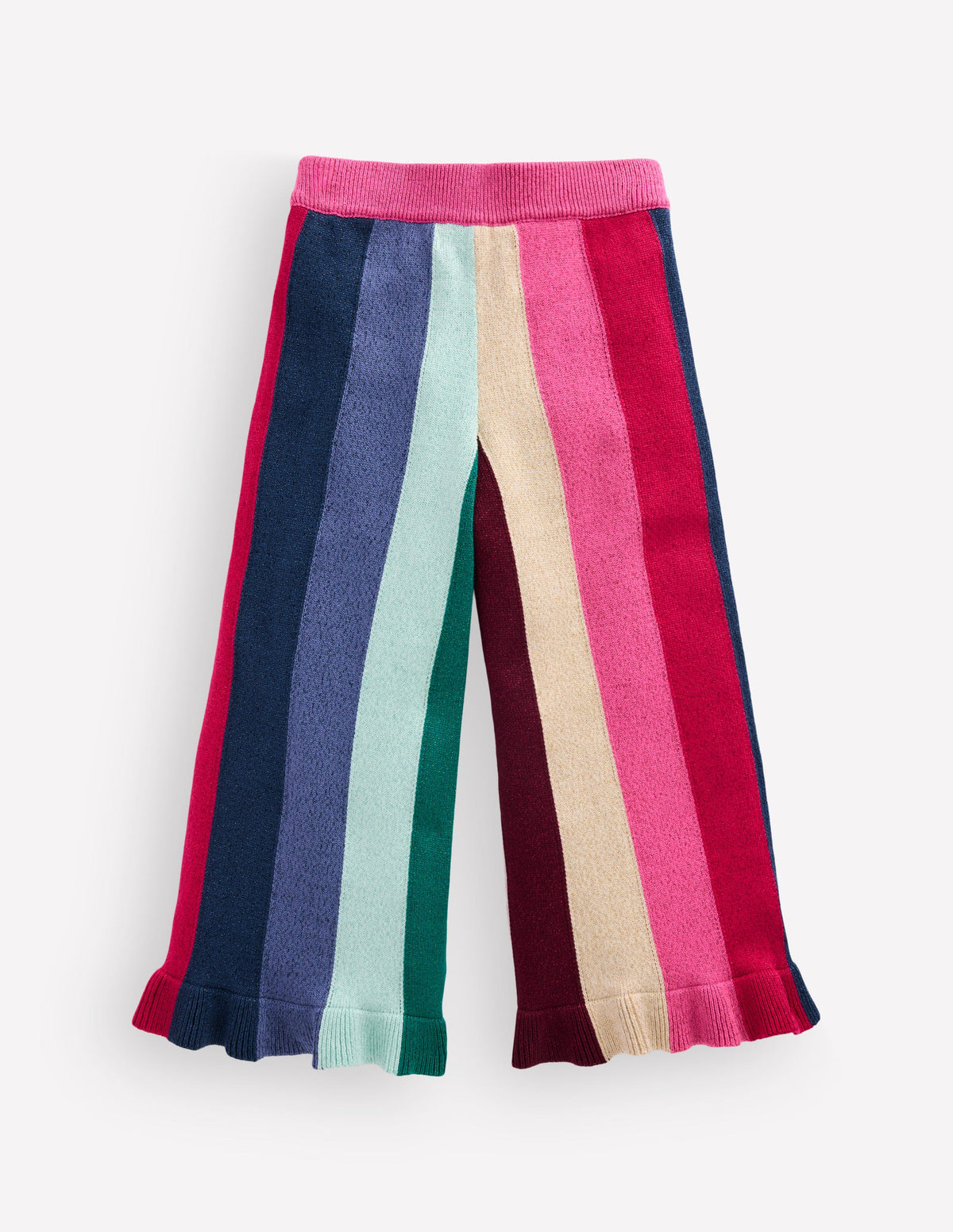 Glitzernde, gestrickte Partyhose-Regenbogen, Glitzerstreifen-2