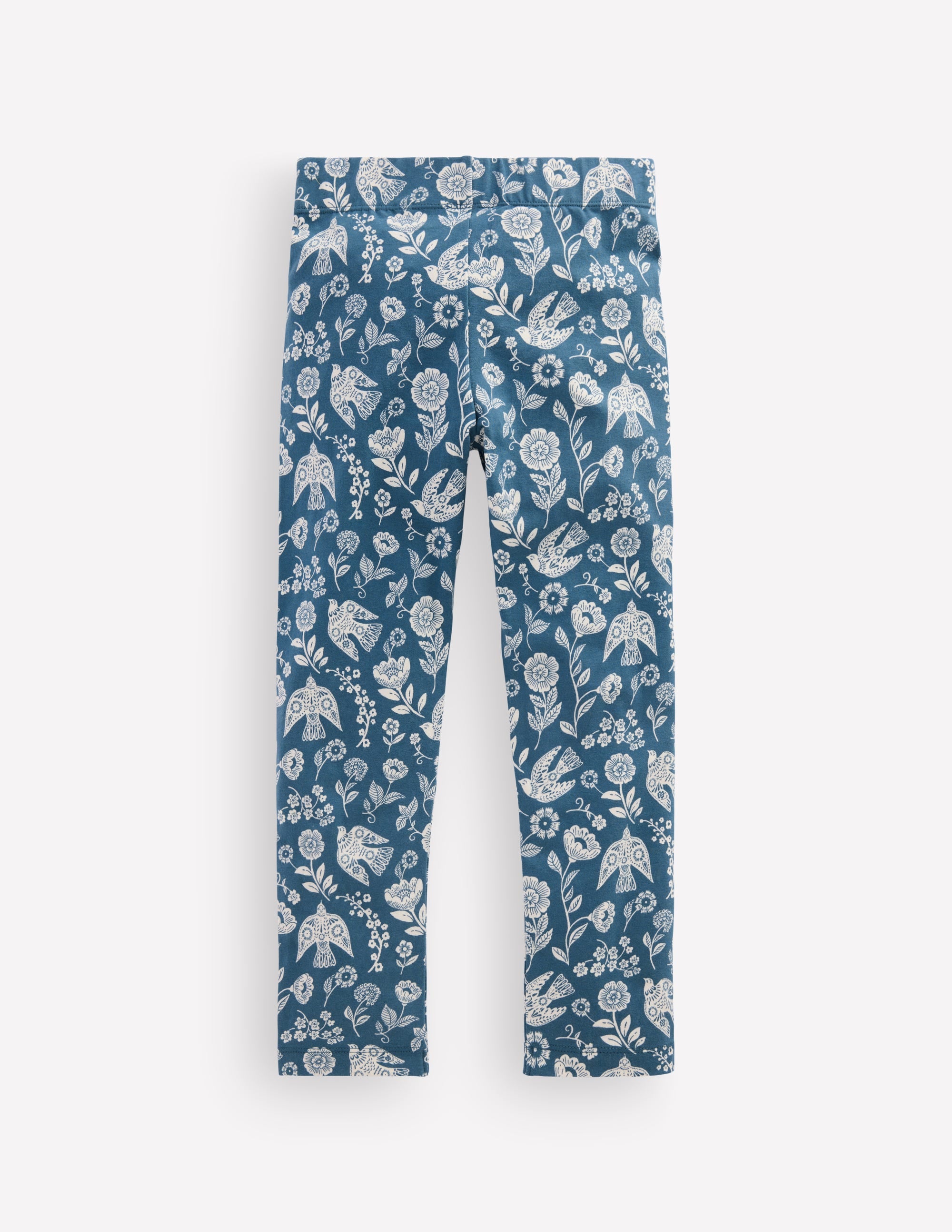 Lustige Leggings-Saphirblau Blumenmuster Blau - Image 2