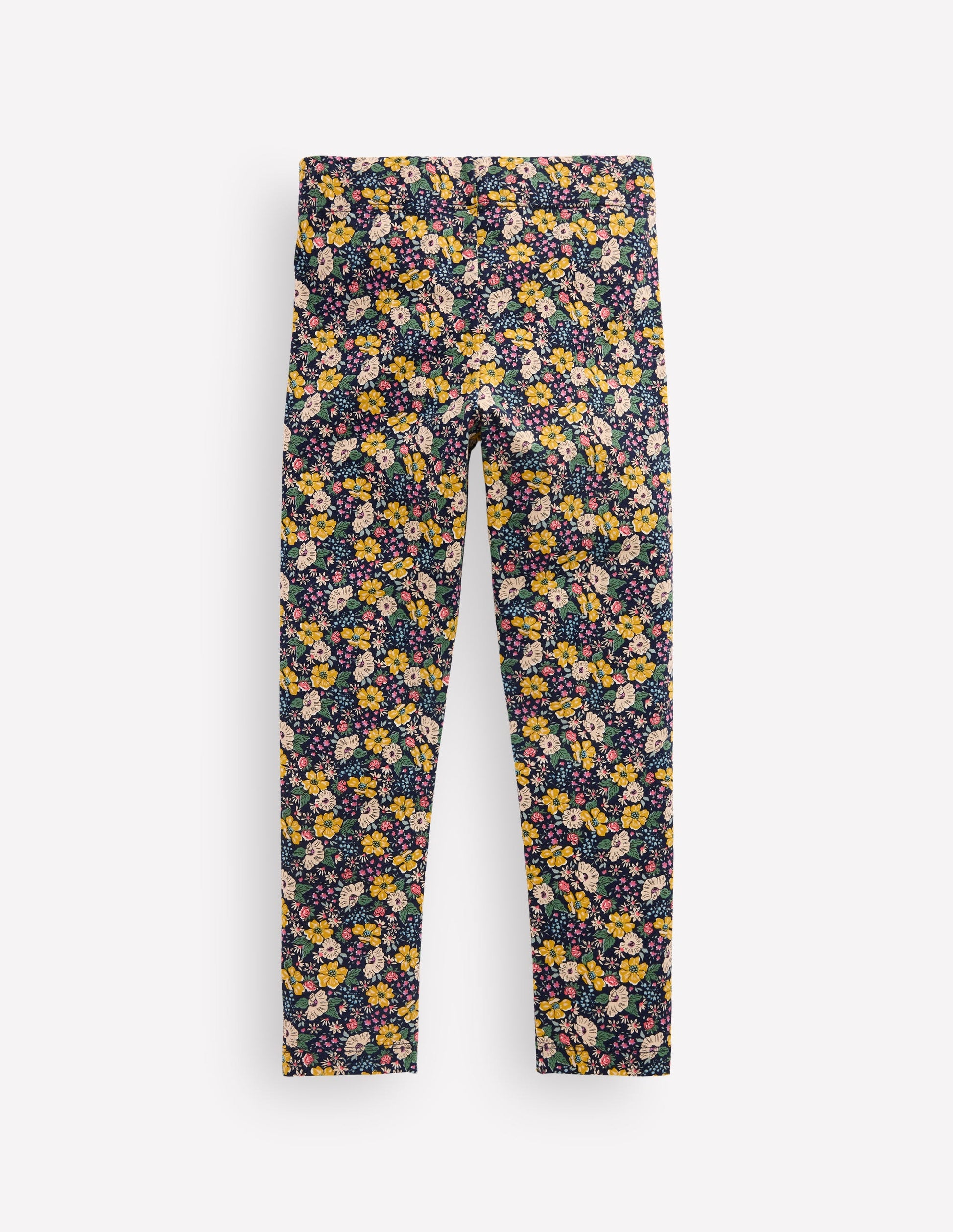 Lustige Leggings-Französisches Marineblau Gemischtes Blumenbeet-2