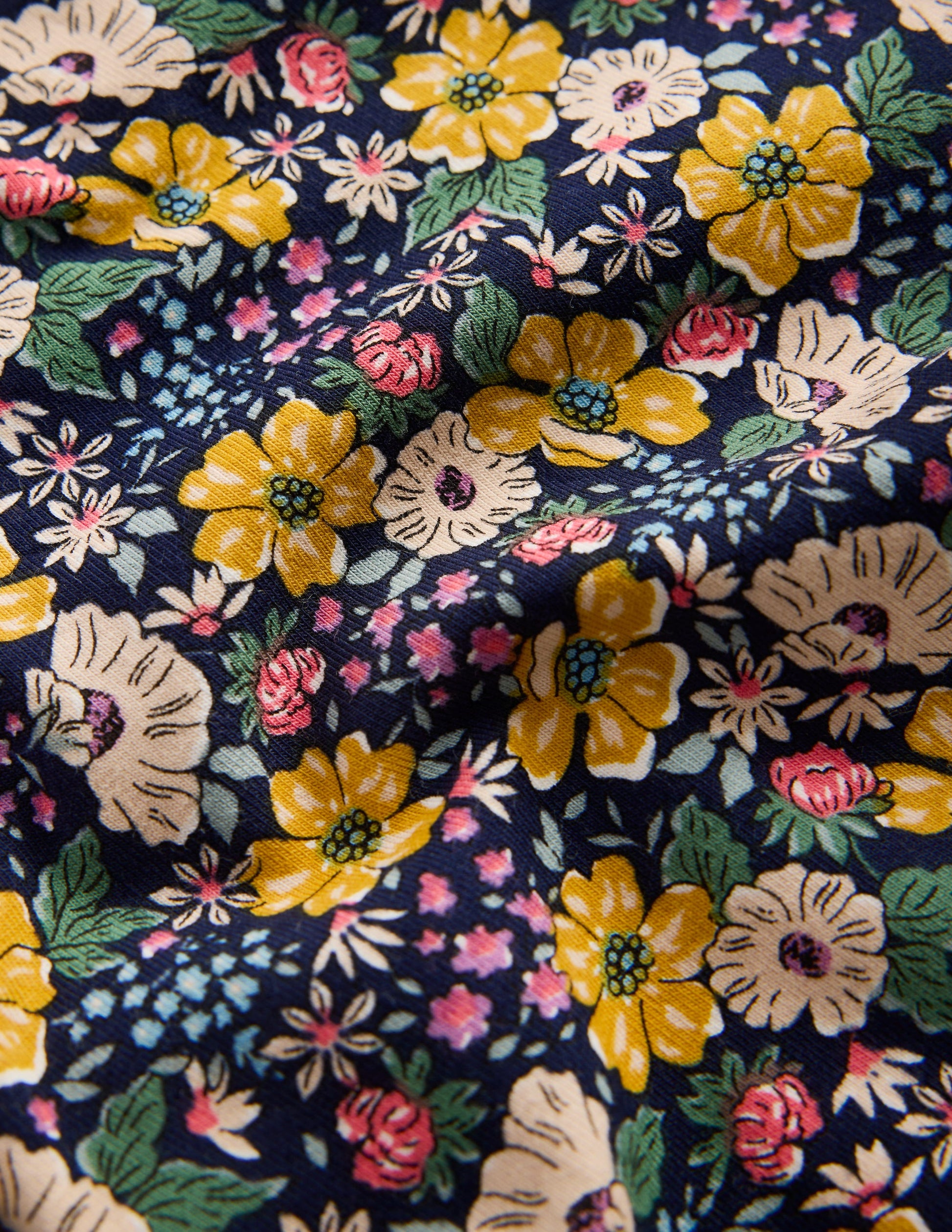 Lustige Leggings-Französisches Marineblau Gemischtes Blumenbeet-3