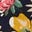 Lustige Leggings-Saphirblau Blumenmuster Blau