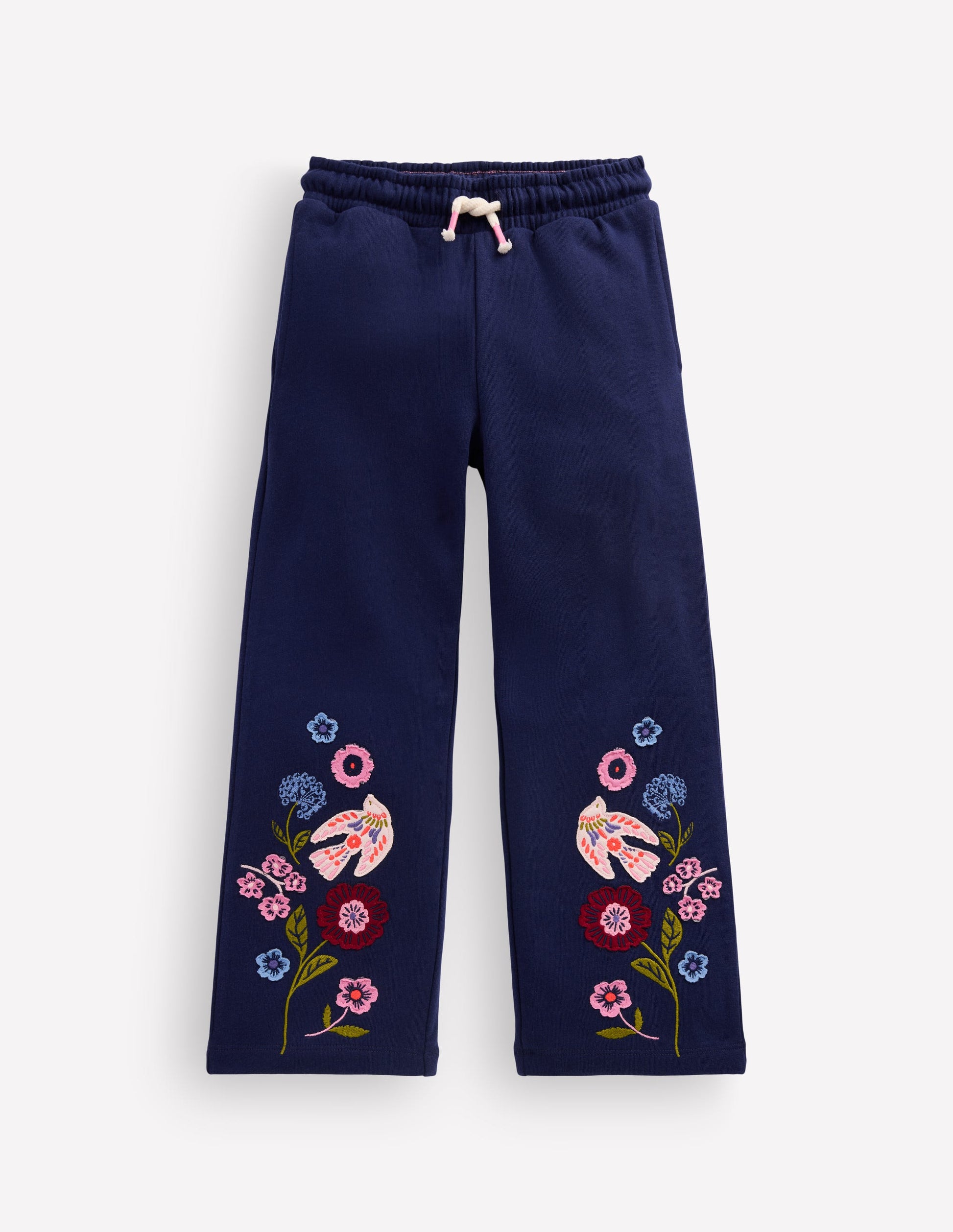 Bobbie Jogginghose mit Applikationen-Navy Vögel-1