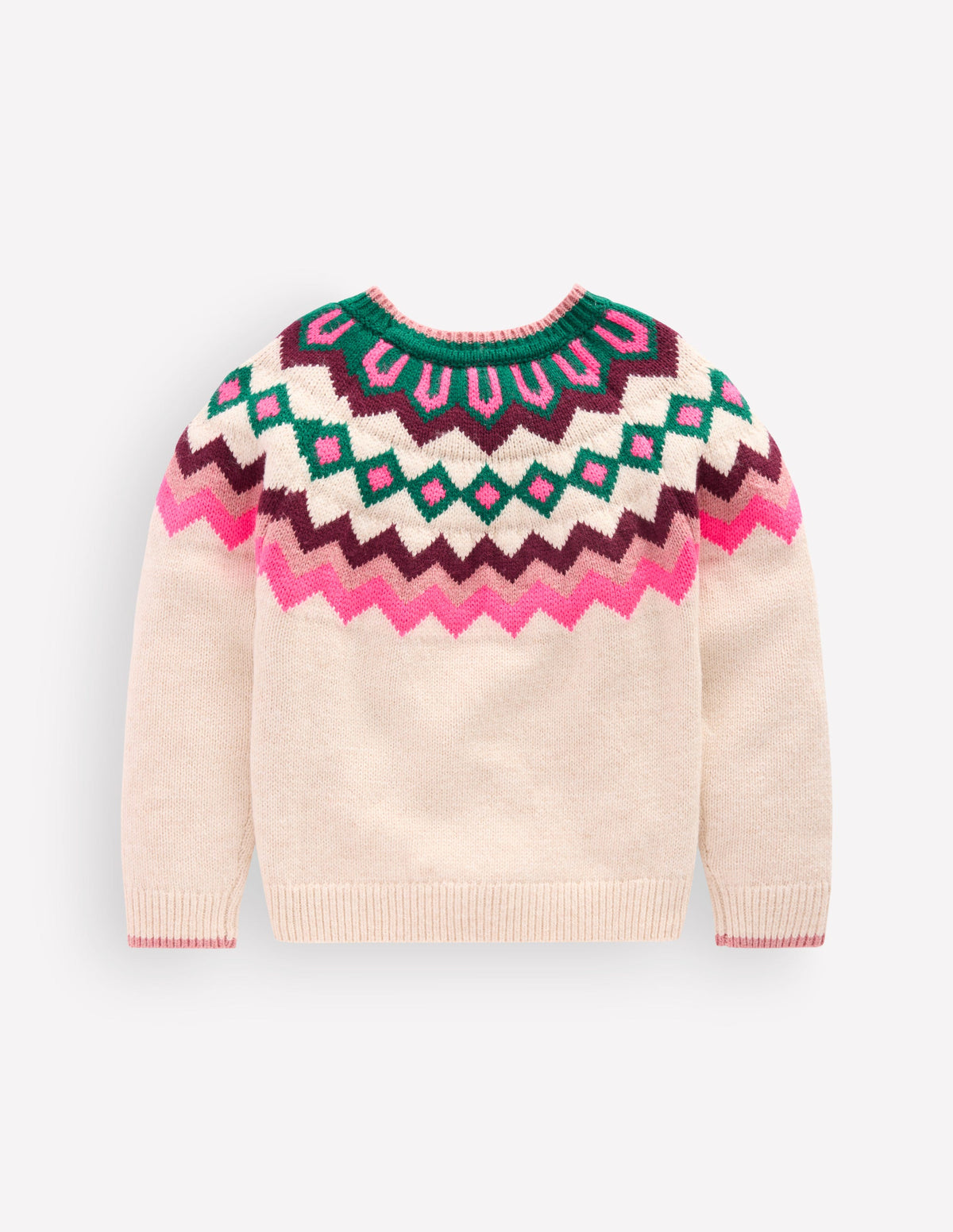 Eleanor Fair-Isle-Pullover-Beige Meliert - Image 3