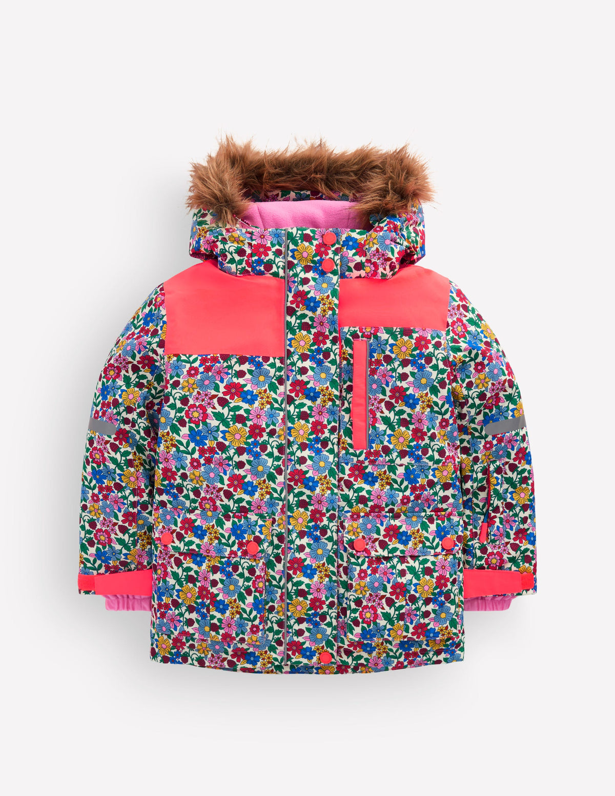 Manteau imperméable toutes saisons-Motif petites fleurs multi-1