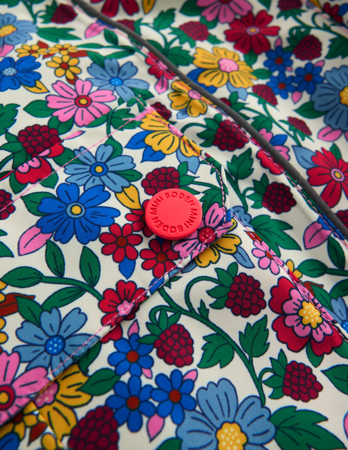 Manteau imperméable toutes saisons-Motif petites fleurs multi - Image 3