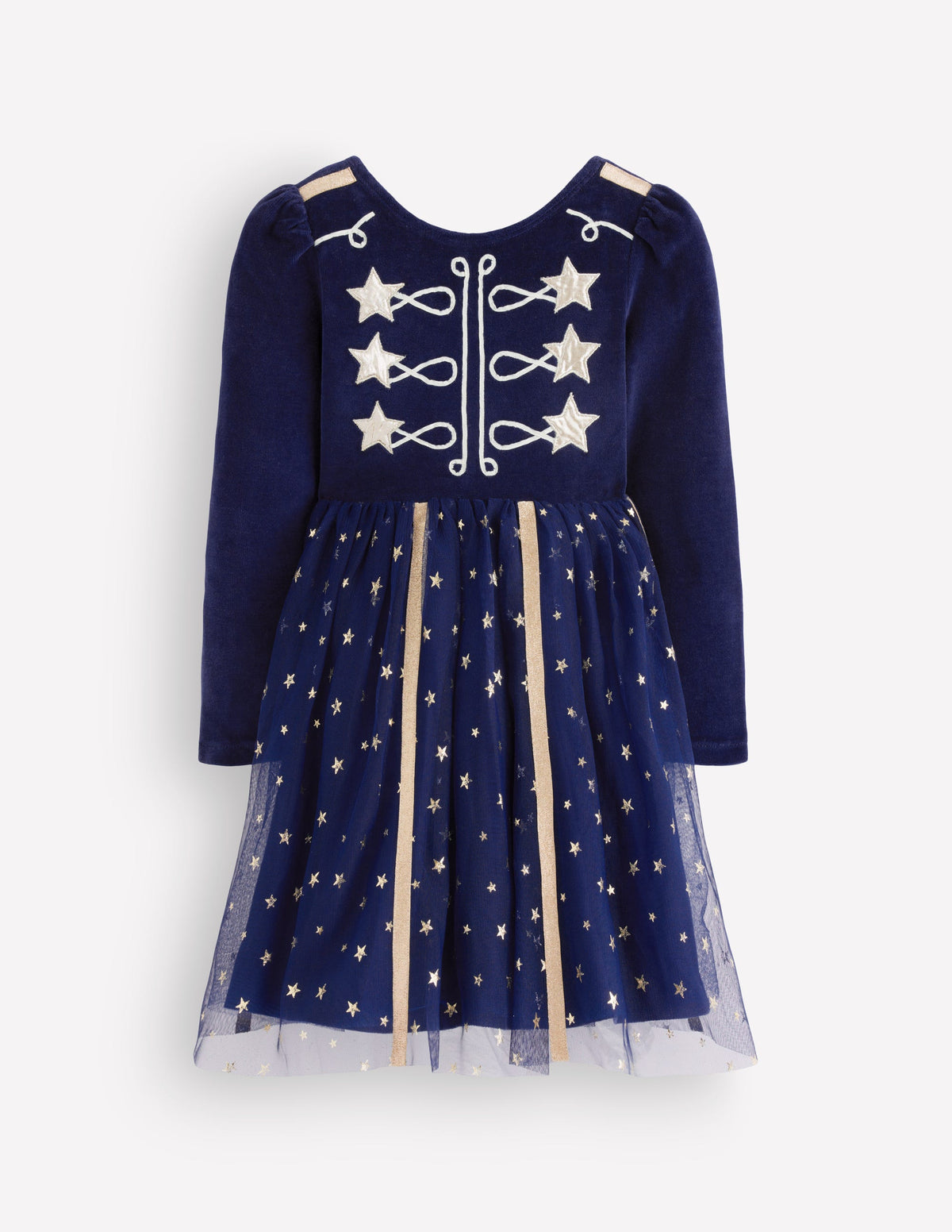 Aurora Appliqué Tulle Dress-Navy Circus Star - Image 2